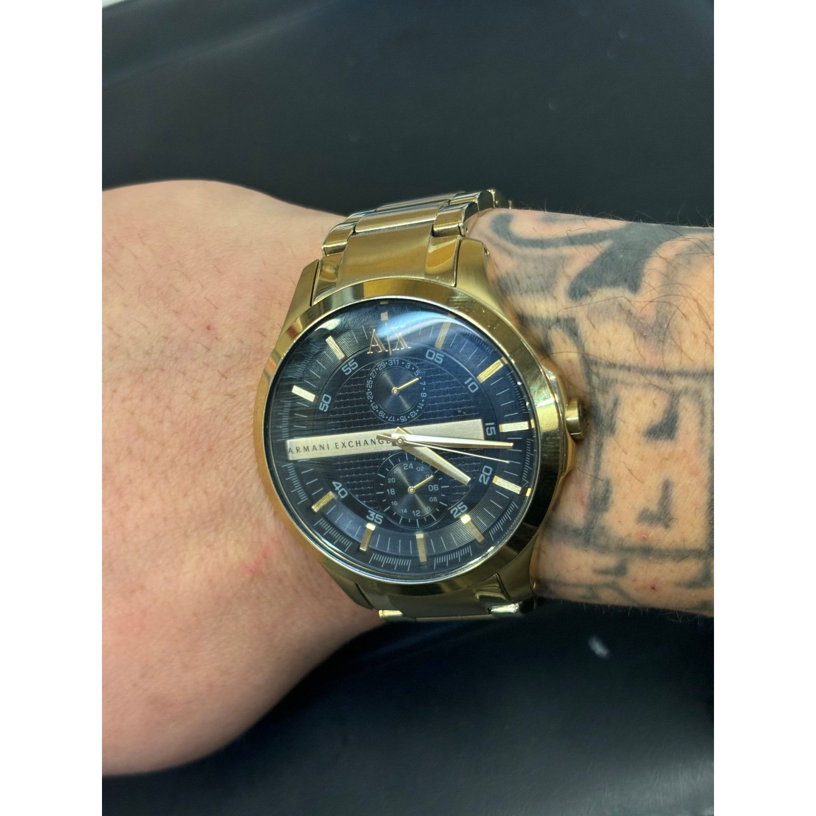 Armani Exchange Armani Exchange AX2121 Gold Tone Men’s Watch! New Battery! Size ONE SIZE - 5 Thumbnail