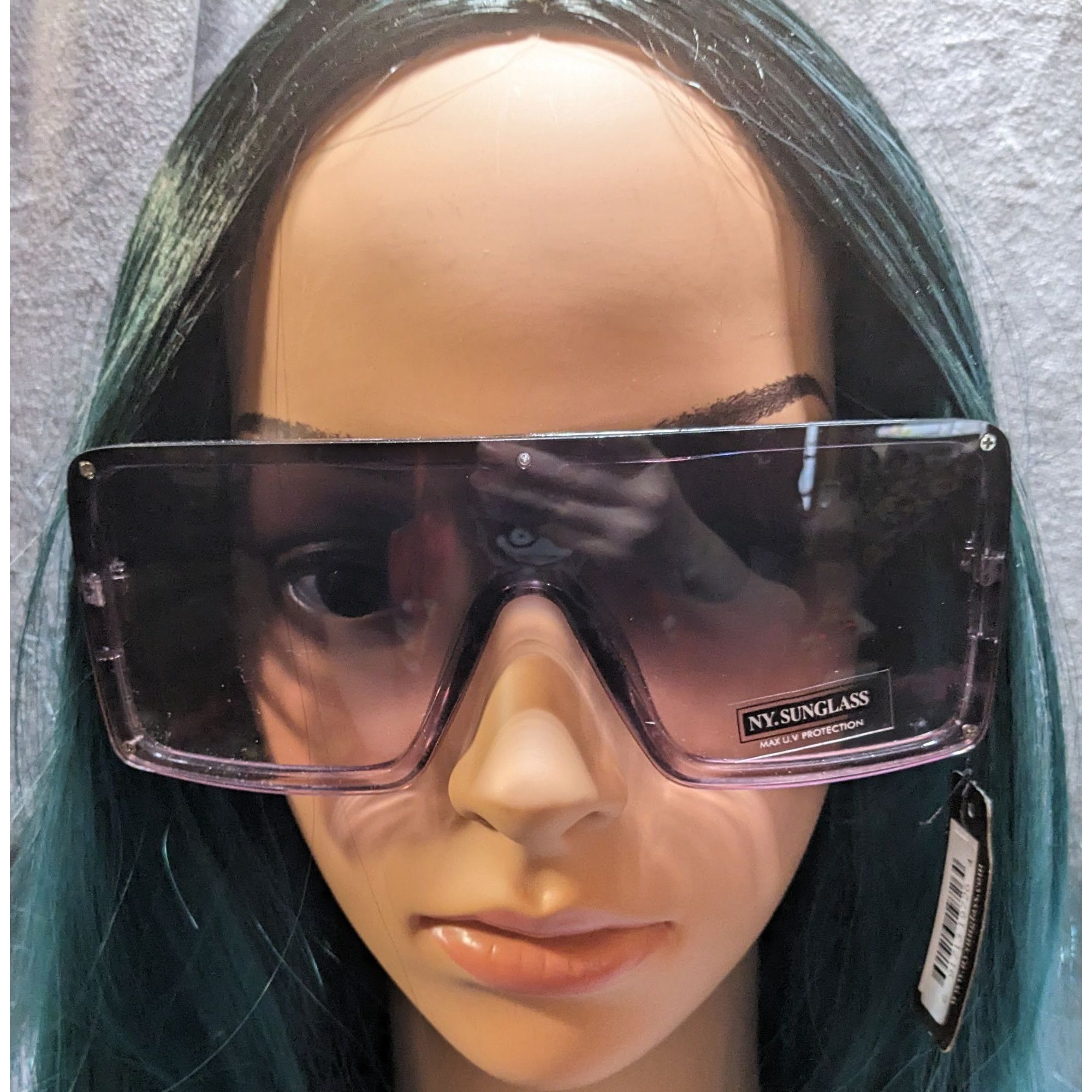 Other New York Sunglasses Translucent Grey Oversized Sunglasses Size ONE SIZE - 7 Thumbnail