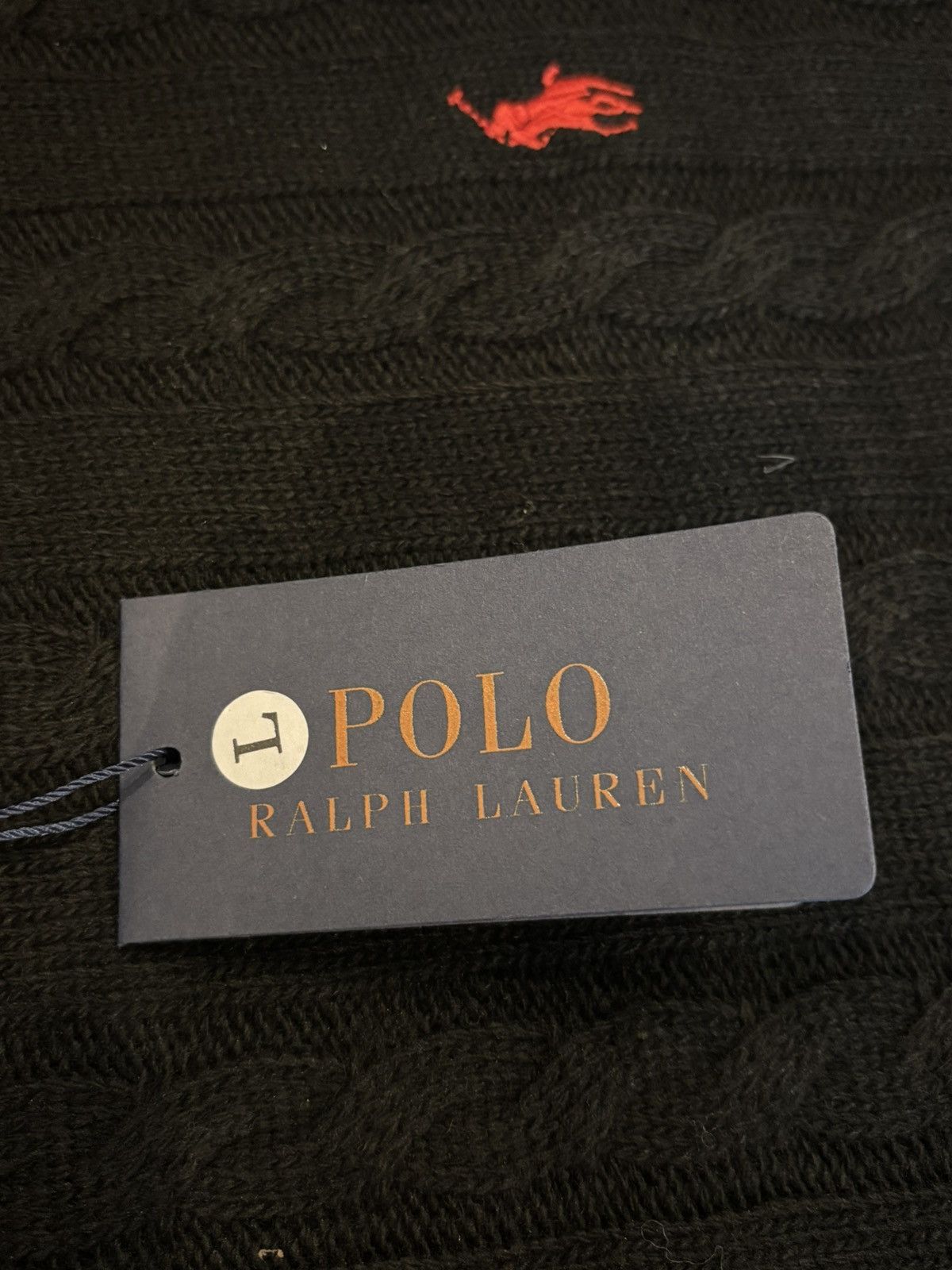 Polo Ralph Lauren Black Polo Ralph Lauren Knitted Sweater Size US L / EU 52-54 / 3 - 4 Thumbnail