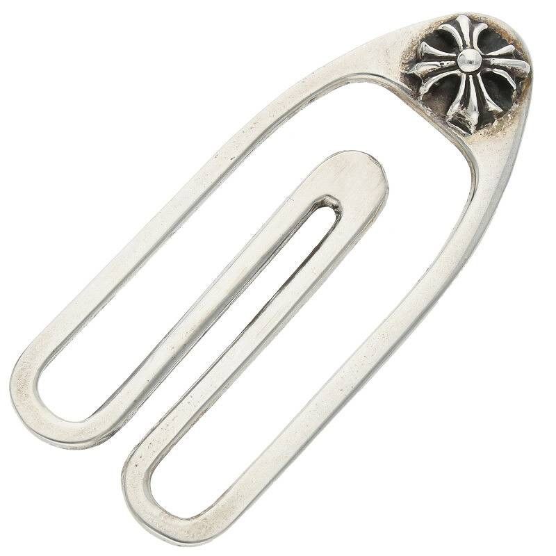 image of Chrome Hearts Paper Clip in Silver, Men's
