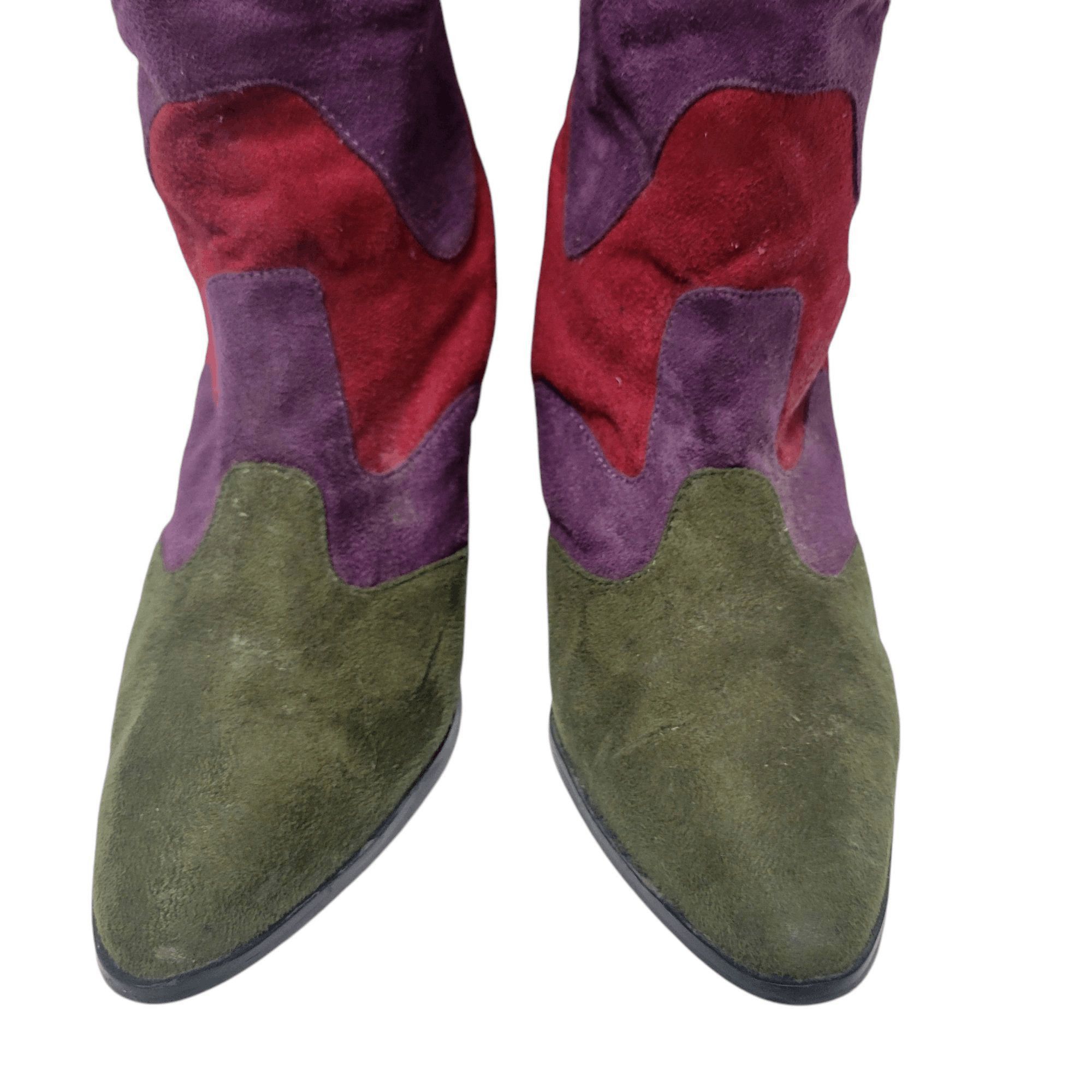 Other Michael Antonio Faux-Suede Geometric Boots Size 7.5 Women's Size US 7.5 / IT 37.5 - 3 Thumbnail