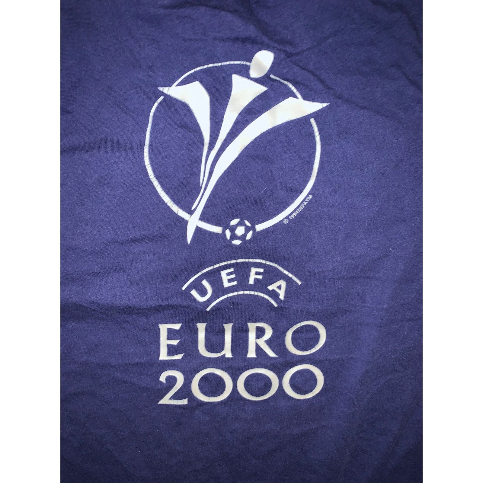 Adidas × Vintage UEFA Euro 2000 Adidas Tee Navy Blue Soccer Single Stitch L Size US L / EU 52-54 / 3 - 1 Thumbnail