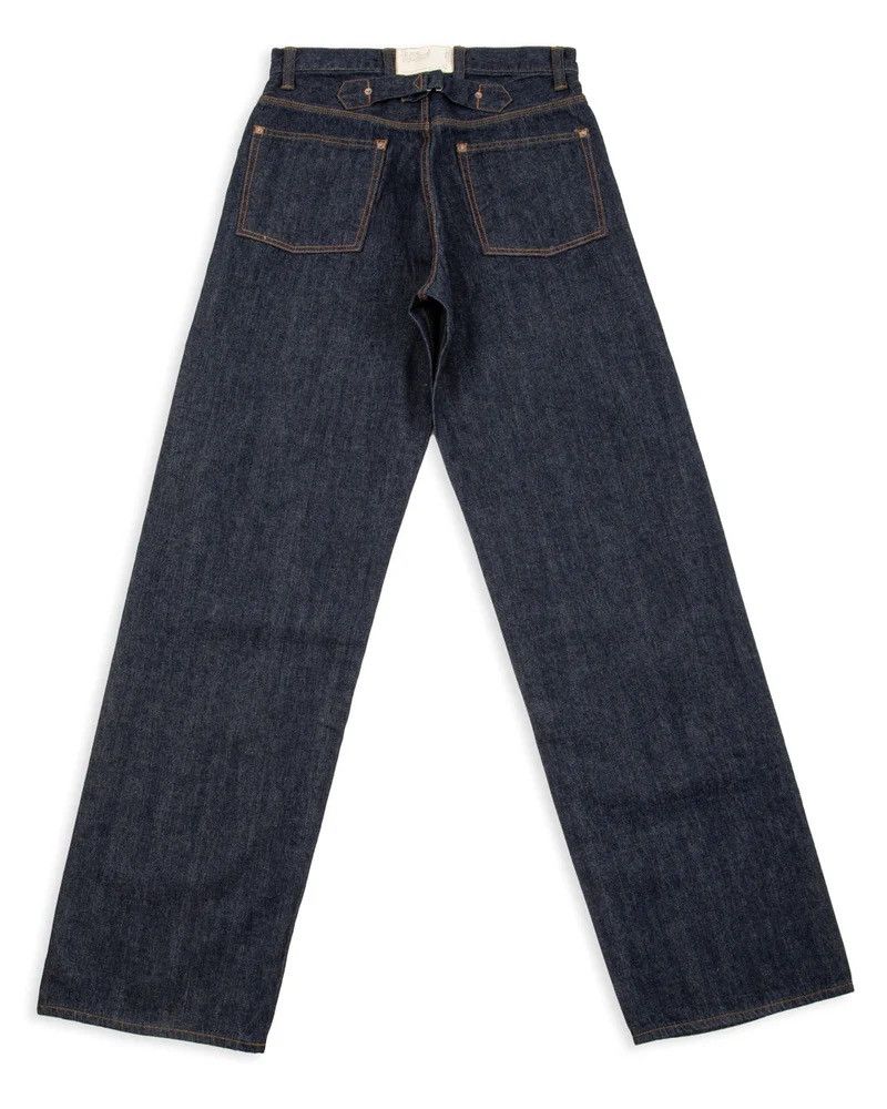 BLACK SIGN 1920s 10.5OZ SELVEDGE DENIM WIDE LEG HIGH WAIST Size US 34 / EU 50 - 2 Thumbnail