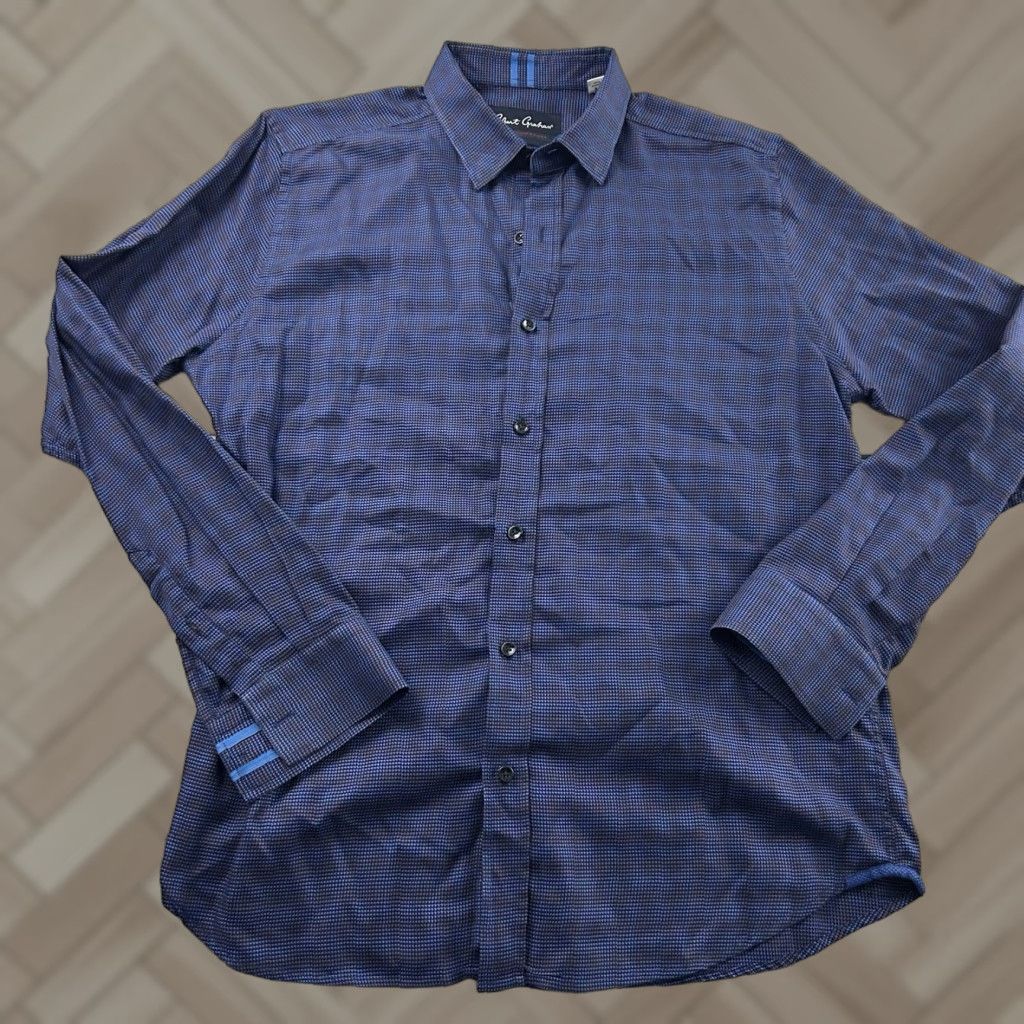 Robert Graham Robert Graham Long Sleeve Plaid Tailored Button Front Shirt Mens Medium Blue Size US M / EU 48-50 / 2 - 1 Thumbnail