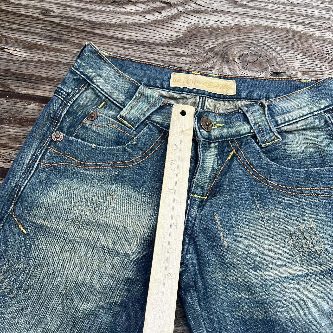 Japanese Brand × Vintage Y2k Low Rise Flare Bootcut Denim Jeans Size 26" / US 2 / IT 38 - 5 Thumbnail
