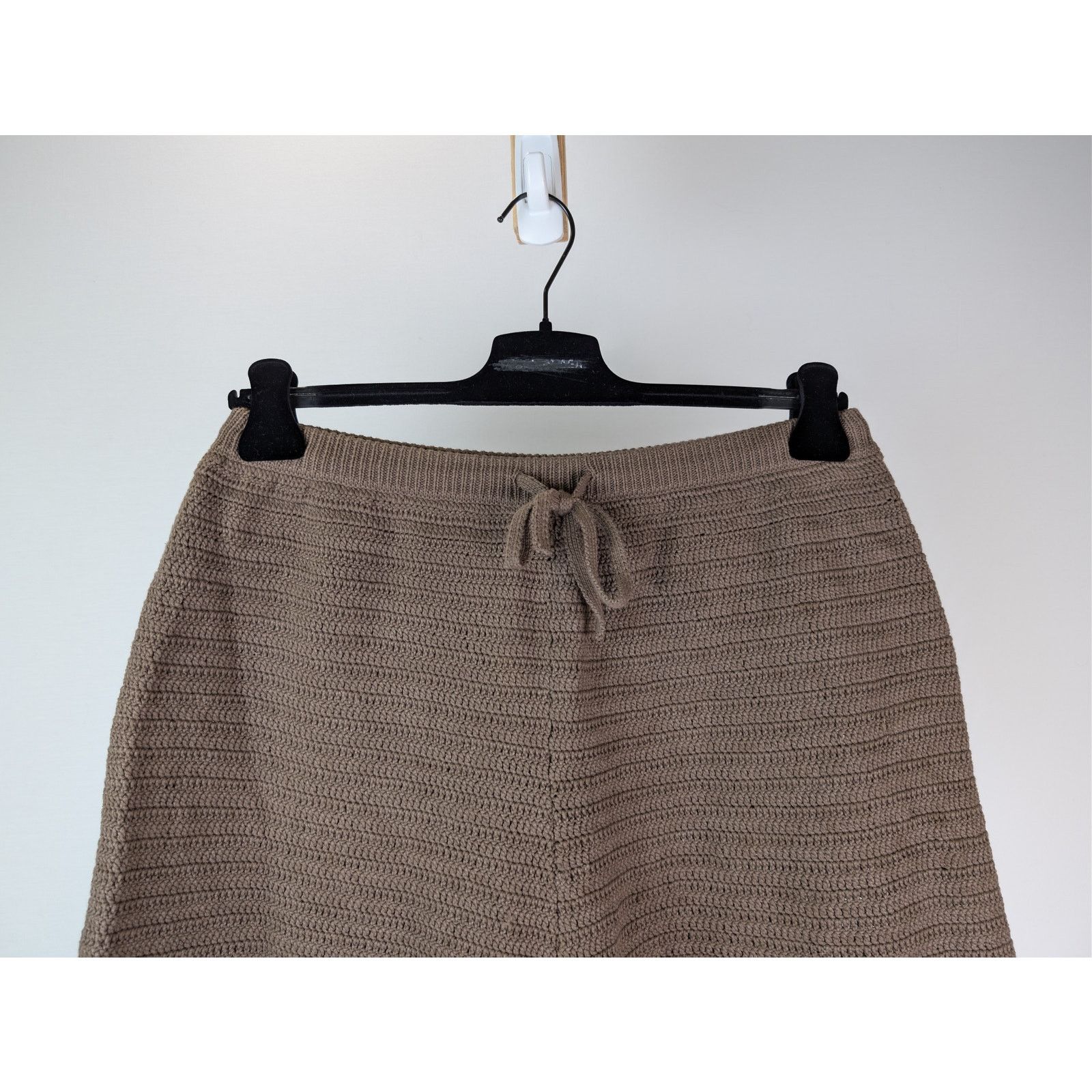 Nanushka o1rshd1 CC20 Caden Crochet-Knit Shorts in Brown Size US 32 / EU 48 - 3 Thumbnail