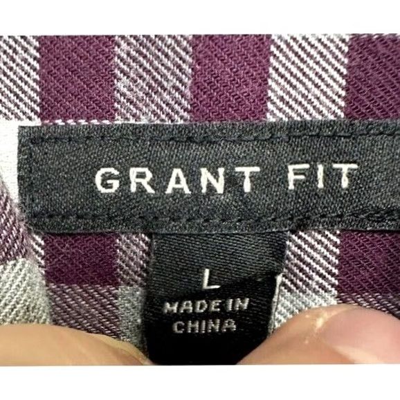 Banana Republic Banana Republic Shirt Mens Large Grant Luxe Flannel Maroon Shepherd Check Size US L / EU 52-54 / 3 - 6 Thumbnail