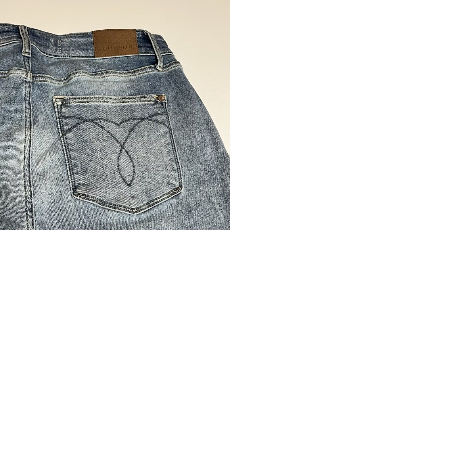Vintage Judy Blue Jeans Womens 18W Bootcut High Rise Denim Blue Stretch 5-Pocket Logo Size 25" / US 0 / IT 36 - 9 Thumbnail