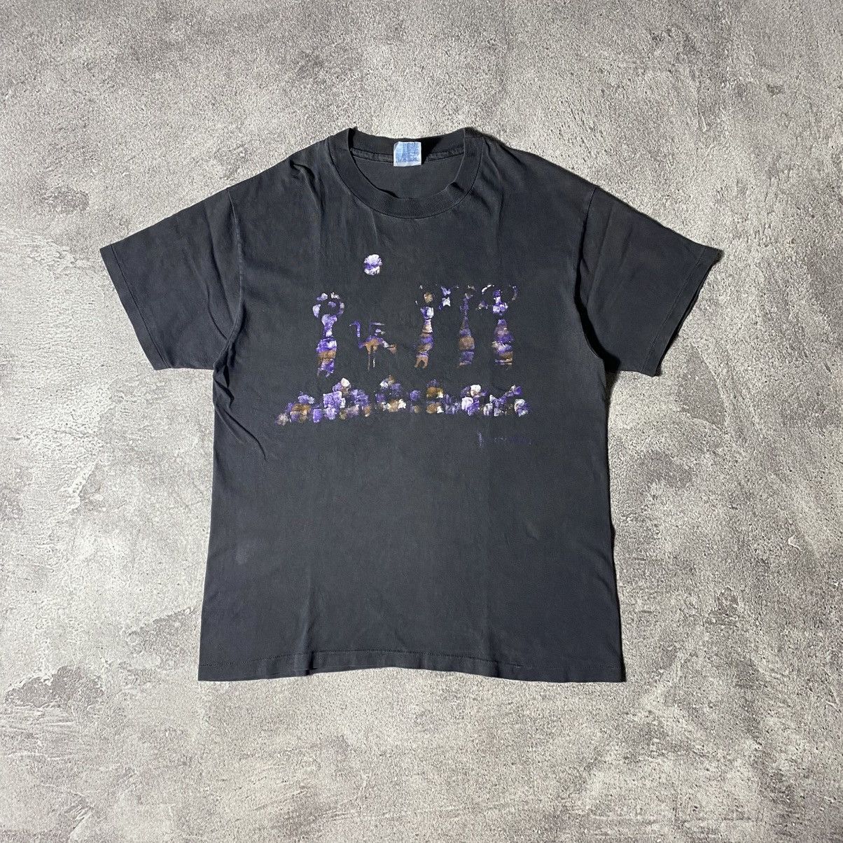 Vintage Vintage 90's Art Tee by Hanes Size US L / EU 52-54 / 3 - 1 Thumbnail