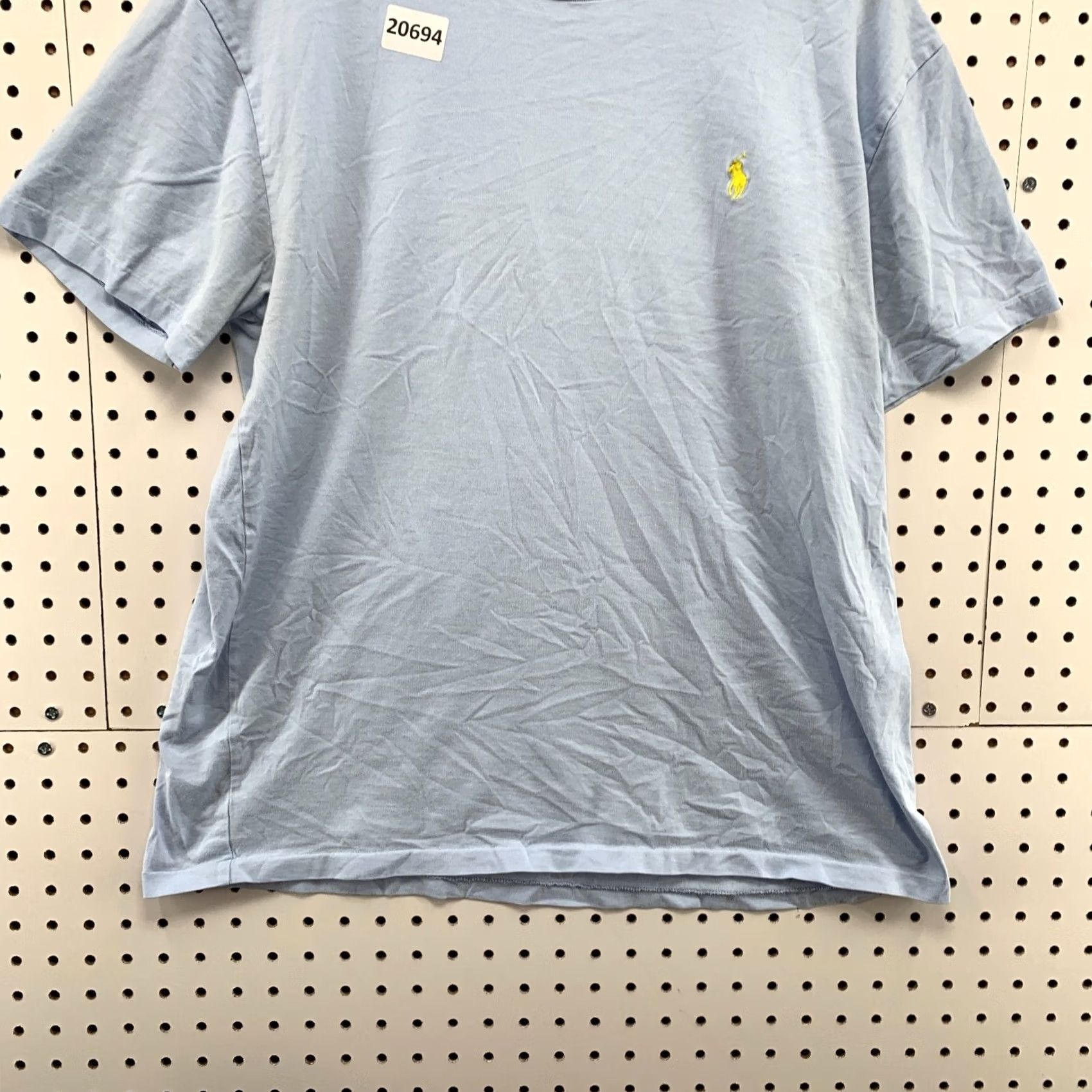 Polo Ralph Lauren Polo Ralph Lauren Shirt Mens Medium Blue Yellow Pony Short Sleeve Crew Neck Cotton, Regular Fit Size US M / EU 48-50 / 2 - 6 Thumbnail