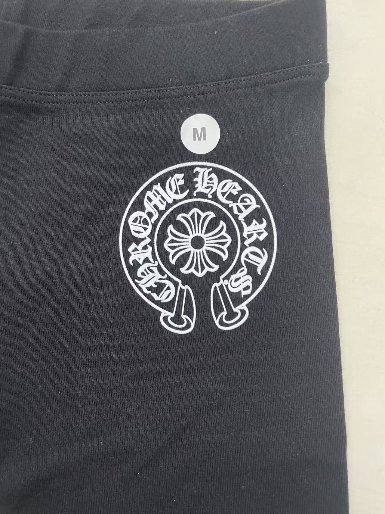 Chrome Hearts Chrome Hearts Horseshoe Logo Spellout Black Leggings Size 24" / US 00 / IT 34 - 4 Thumbnail