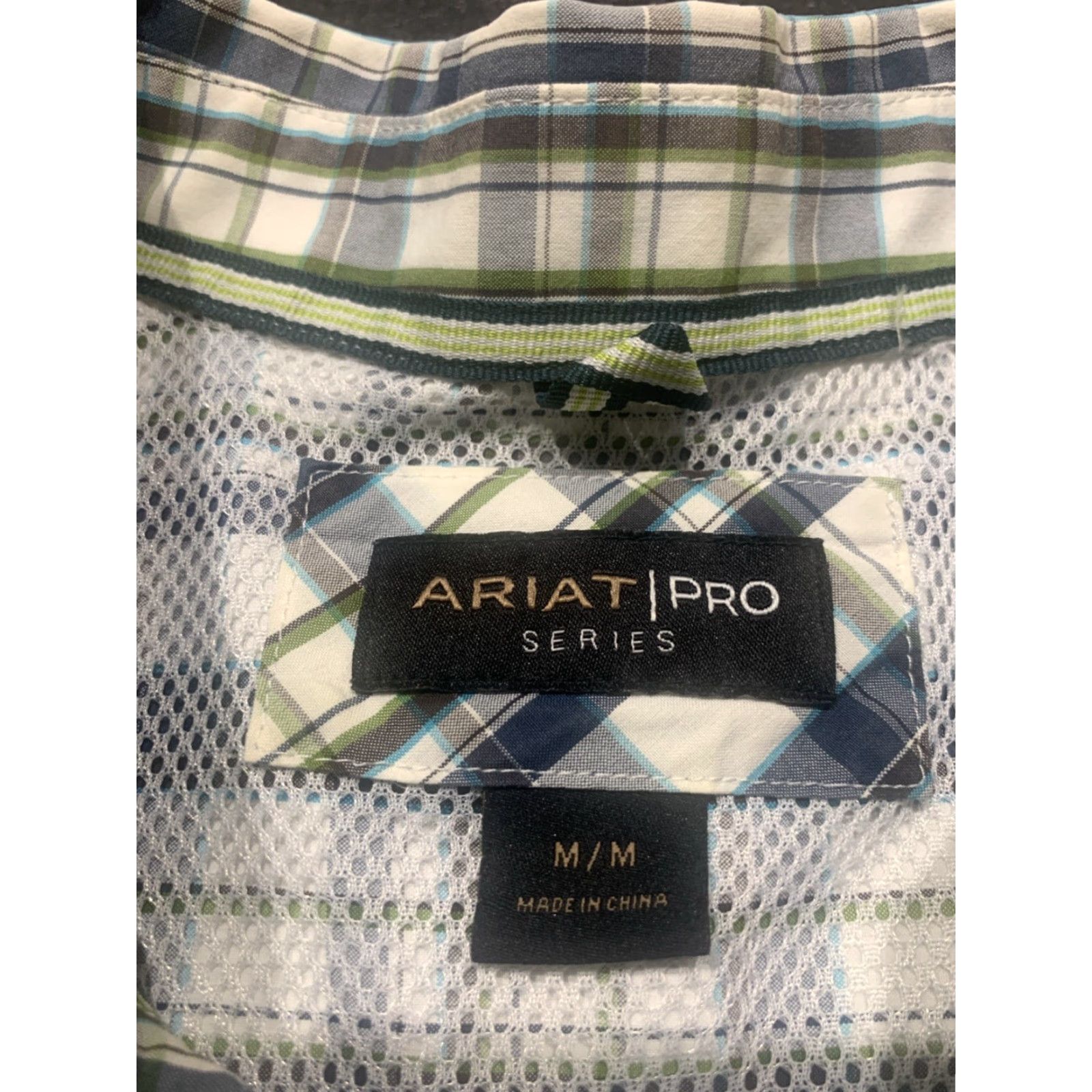 Ariat Ariat Men's Pro Series Plaid Long Sleeve Button-Down Shirt Size M Multicolor Western Size US M / EU 48-50 / 2 - 5 Thumbnail