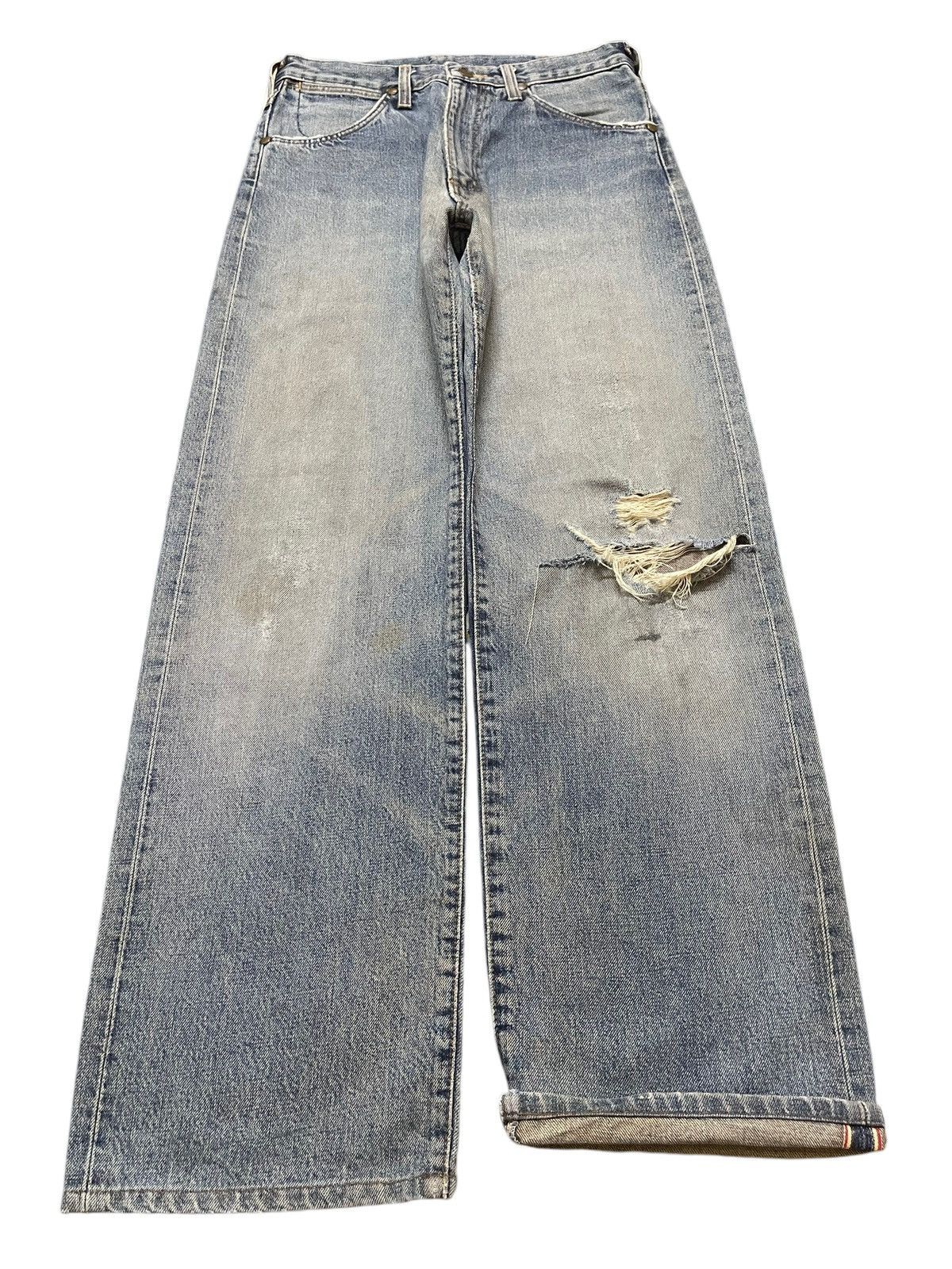 Wrangler Vintage Wrangler Selvedge Baggy Faded Wash Distressed Jeans Size US 28 / EU 44 - 1 Thumbnail