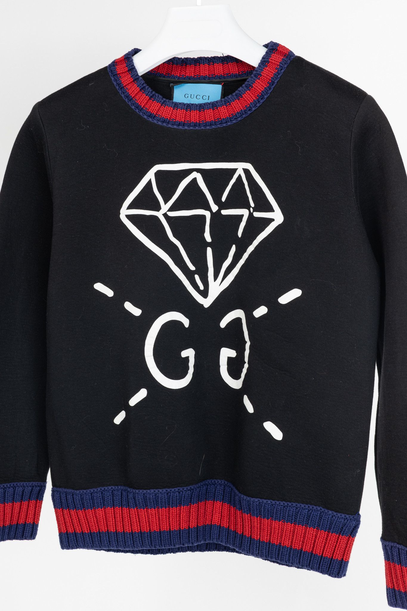 Gucci Gucci x GucciGhost AW16 Black Graphic Neoprene Sweatshirt Size US M / EU 48-50 / 2 - 3 Thumbnail
