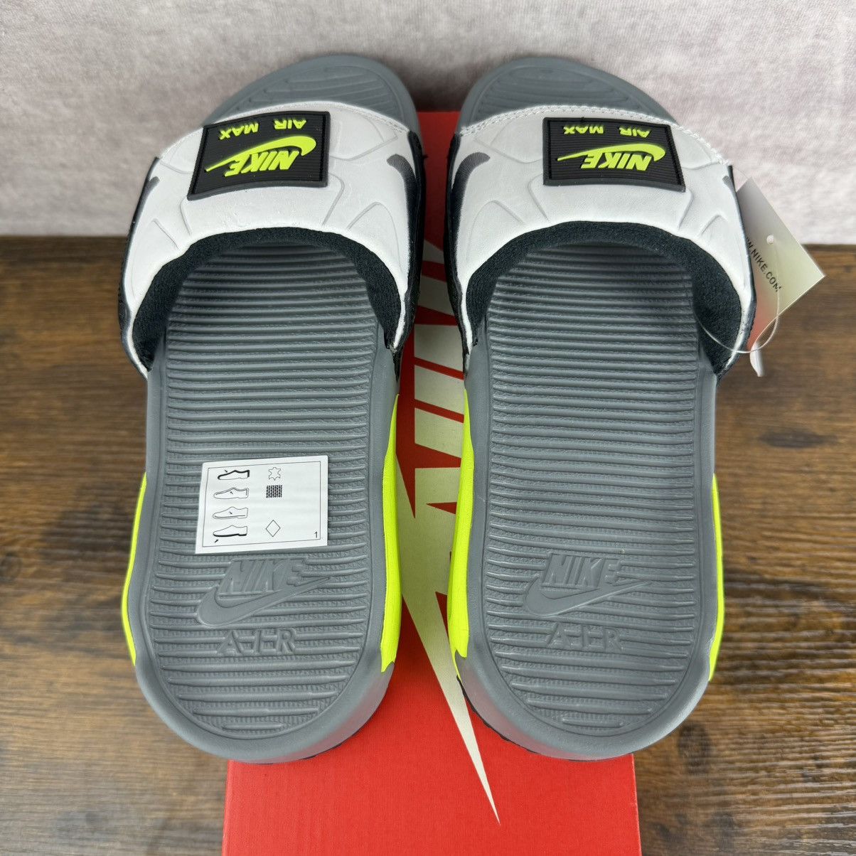 Nike NEW Nike Air Max 90 Slide Volt Neon BQ4635-001 Men’s Slip-On Size US 6 / EU 39 - 6 Thumbnail