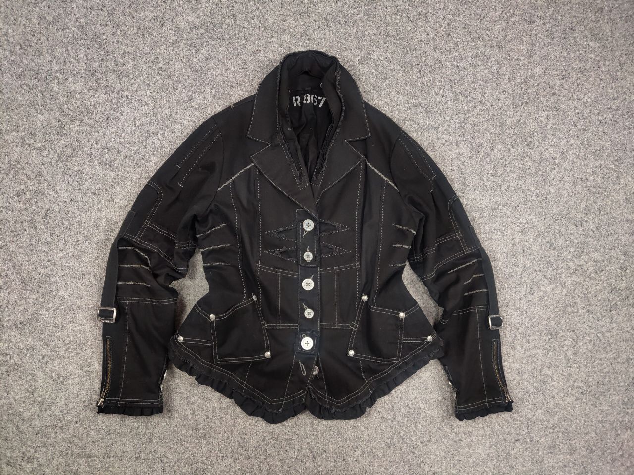 If Six Was Nine Vtg R867 Japan if six was nine Style Asymmetrical Jacket Size M / US 6-8 / IT 42-44 - 9 Thumbnail