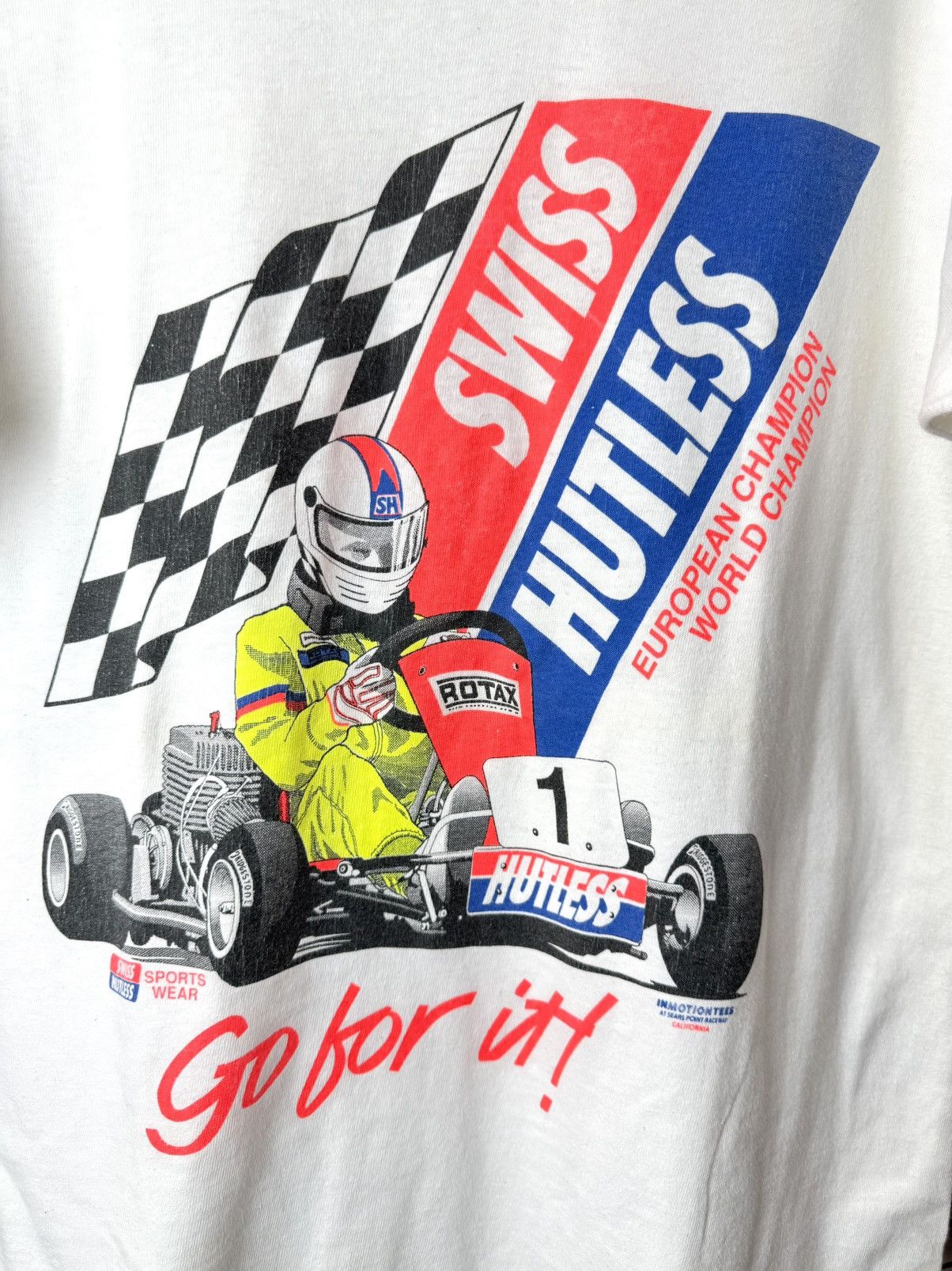 Vintage 90’s Vintage Racing Carting World Champion T Shirt Nascar Size US M / EU 48-50 / 2 - 2 Thumbnail