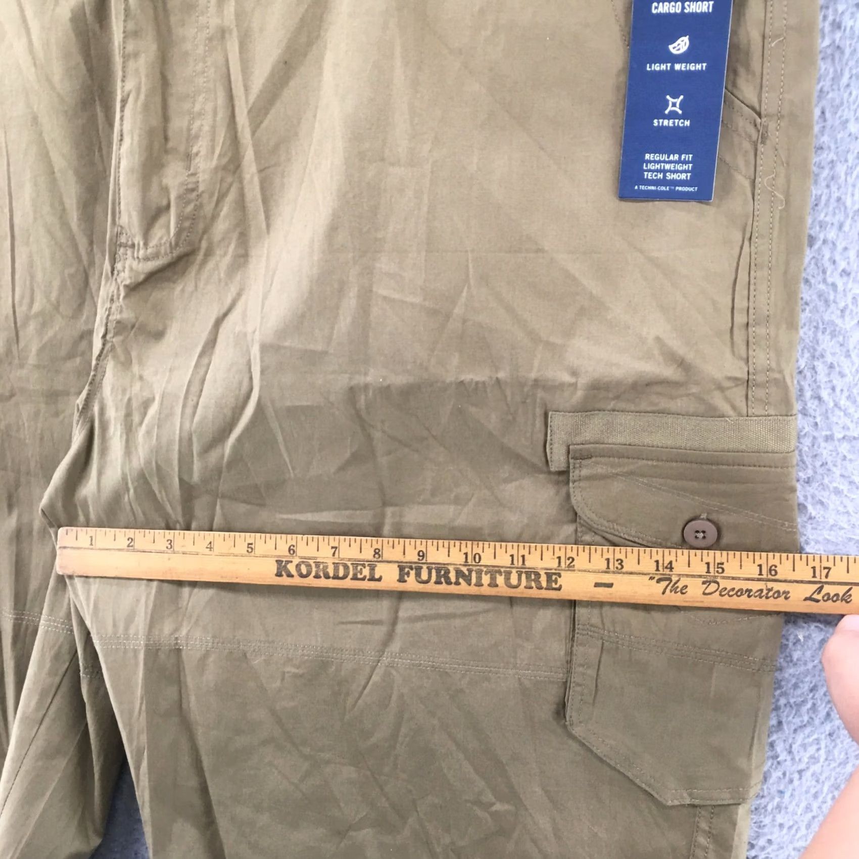 Kenneth Cole Kenneth Cole Stretch Tech Cargo Shorts Mens 46 Brown Cotton Blend High Rise NEW Size US 30 / EU 46 - 5 Thumbnail