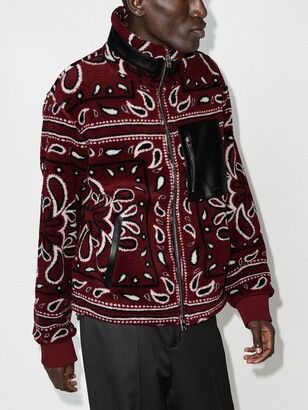 Amiri Amiri bandana fleece jacket Size US XL / EU 56 / 4 - 4 Thumbnail