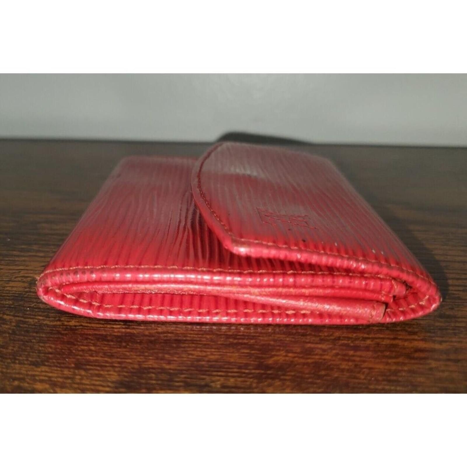 Louis Vuitton Louis Vuitton Epi Leather Castilian Red Wallet Spain M63587 Size ONE SIZE - 11 Thumbnail