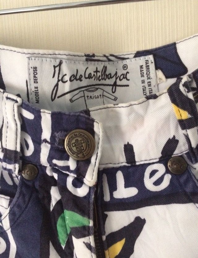 Jean Charles De Castelbajac Vintage Jean Charles De Castelbajac Printed Pants Size 26" / US 2 / IT 38 - 6 Thumbnail