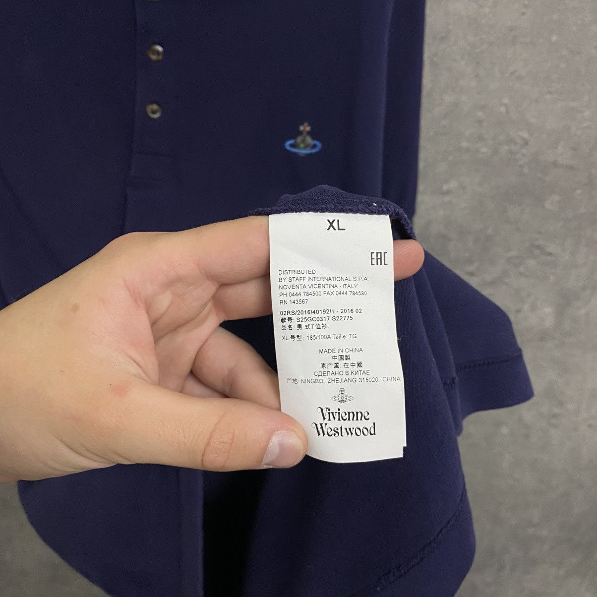 Vivienne Westwood Vivienne Westwood Polo T-Shirt Vintage Small Orb Logo Luxury Size US XL / EU 56 / 4 - 7 Thumbnail