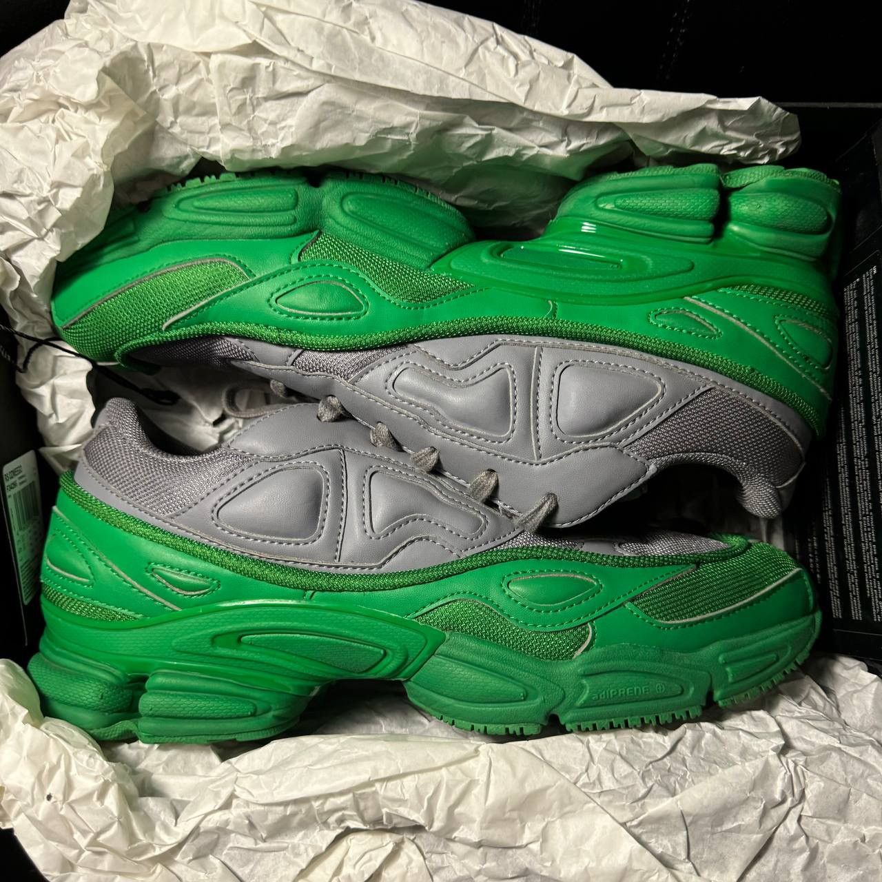 Adidas × Raf Simons 10us Adidas Raf Simons Ozweego Green Grey Sneakers Size US 10 / EU 43 - 9 Thumbnail