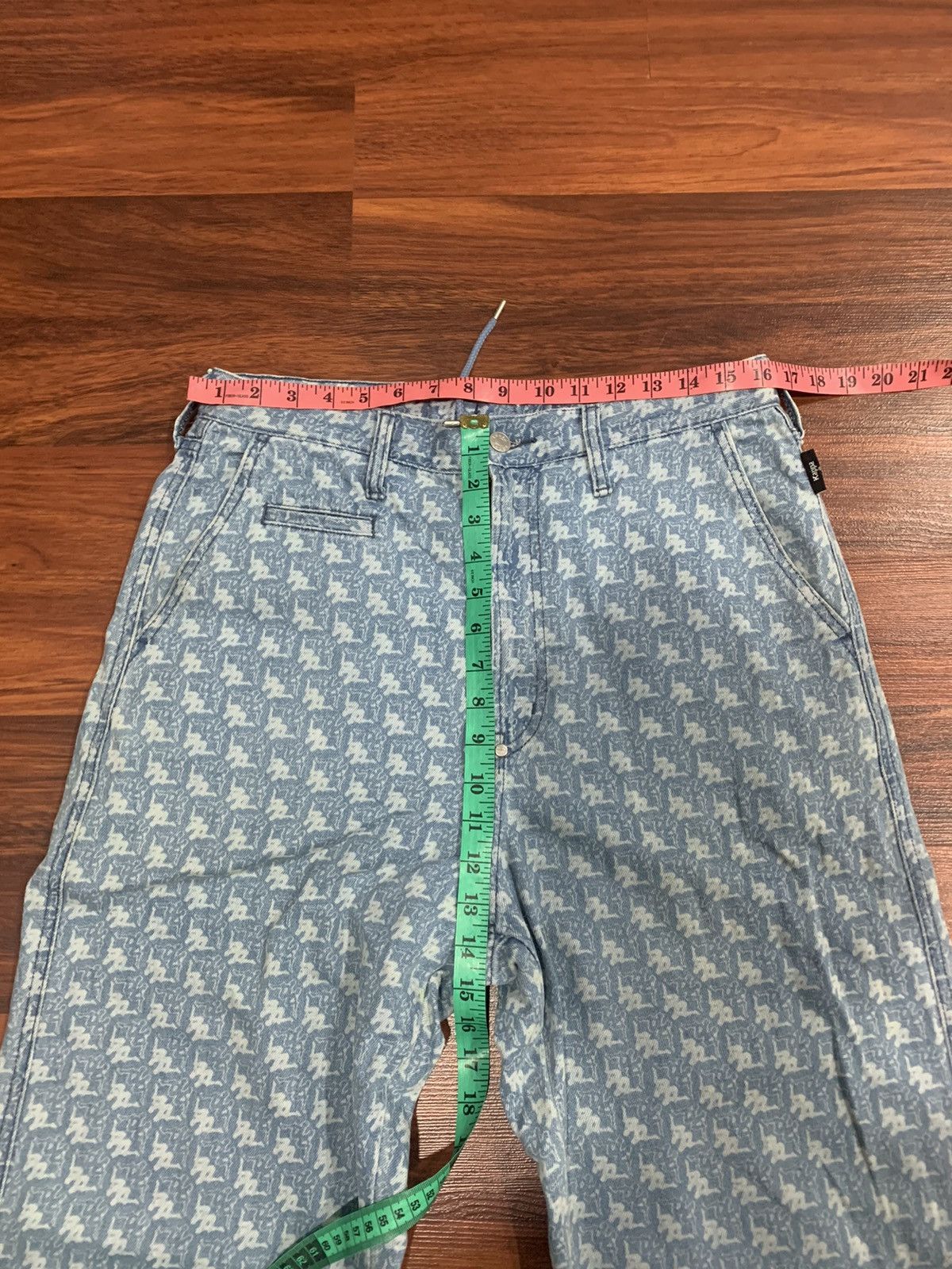 GU × If Six Was Nine × Kappa Gu x Kappa Monogram Baggy Jeans Pants Size US 33 - 6 Thumbnail