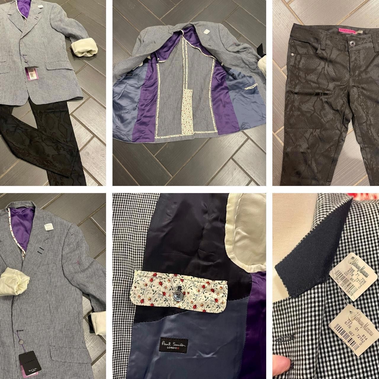 Paul Smith Grey and Black Paul Smith Suit jacket Size 42R - 1 Thumbnail