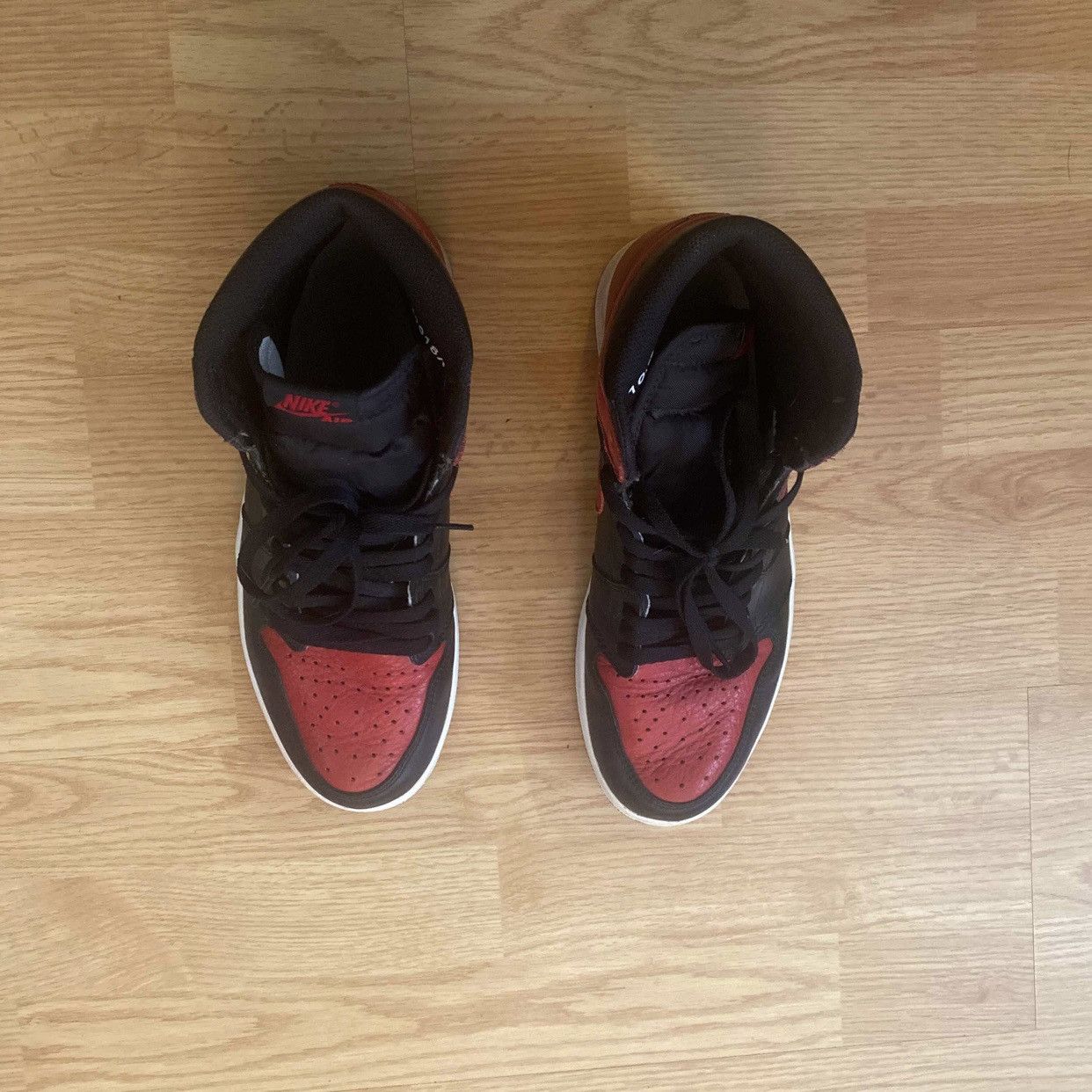 Jordan Brand × Nike 2016 Bred 1 Size US 10.5 / EU 43-44 - 3 Thumbnail