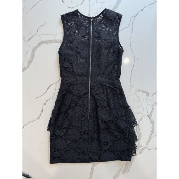 Jil Stuart Jil Stuart Lace Mini Dress in Black Size 4 Size S / US 4 / IT 40 - 2 Thumbnail