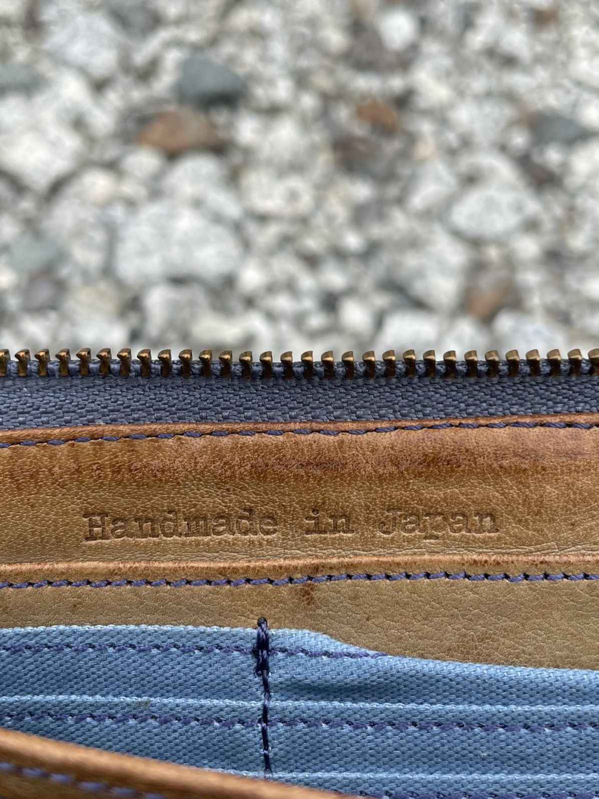 Handmade × Japanese Brand × Leather Japanese Handmade Leather Long Wallet Size ONE SIZE - 5 Thumbnail