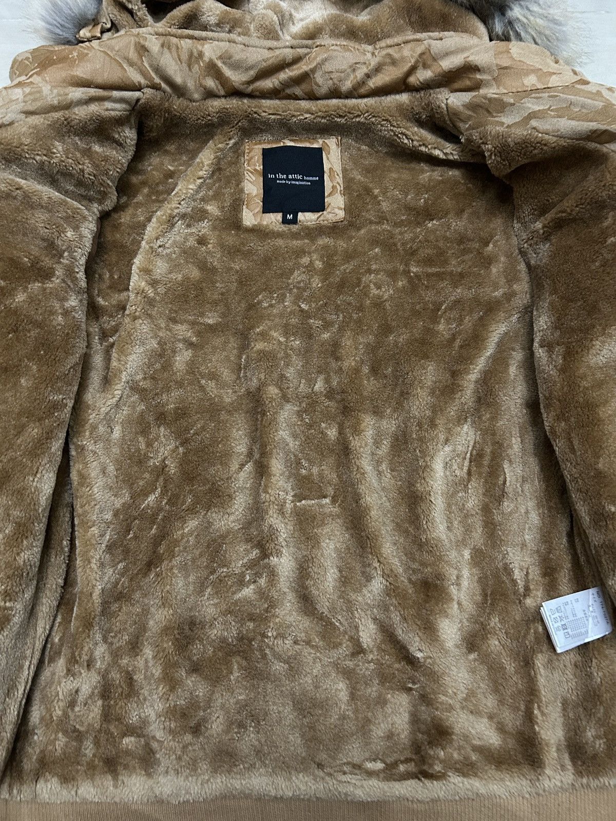 20471120 Rare🔥 Japanese 2000s In The Attic Fur Puffer Grunge Jacket Size US M / EU 48-50 / 2 - 4 Thumbnail