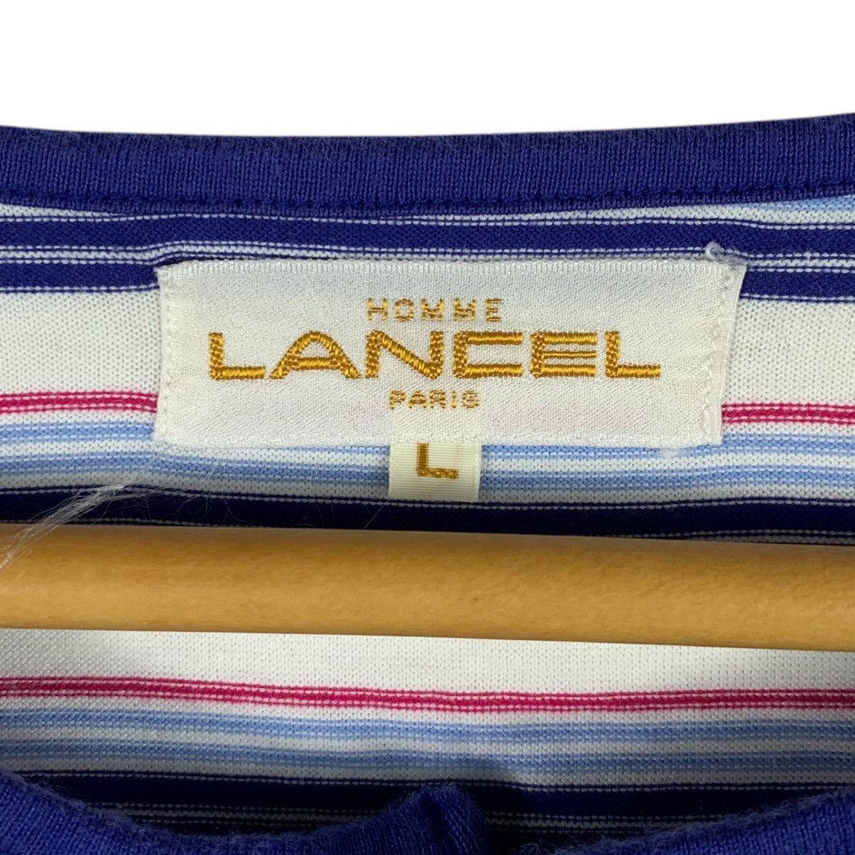 Lancel × Vintage Vintage LANCEL Paris Polo Cup Fashion Designer T-Shirt Size US L / EU 52-54 / 3 - 5 Thumbnail