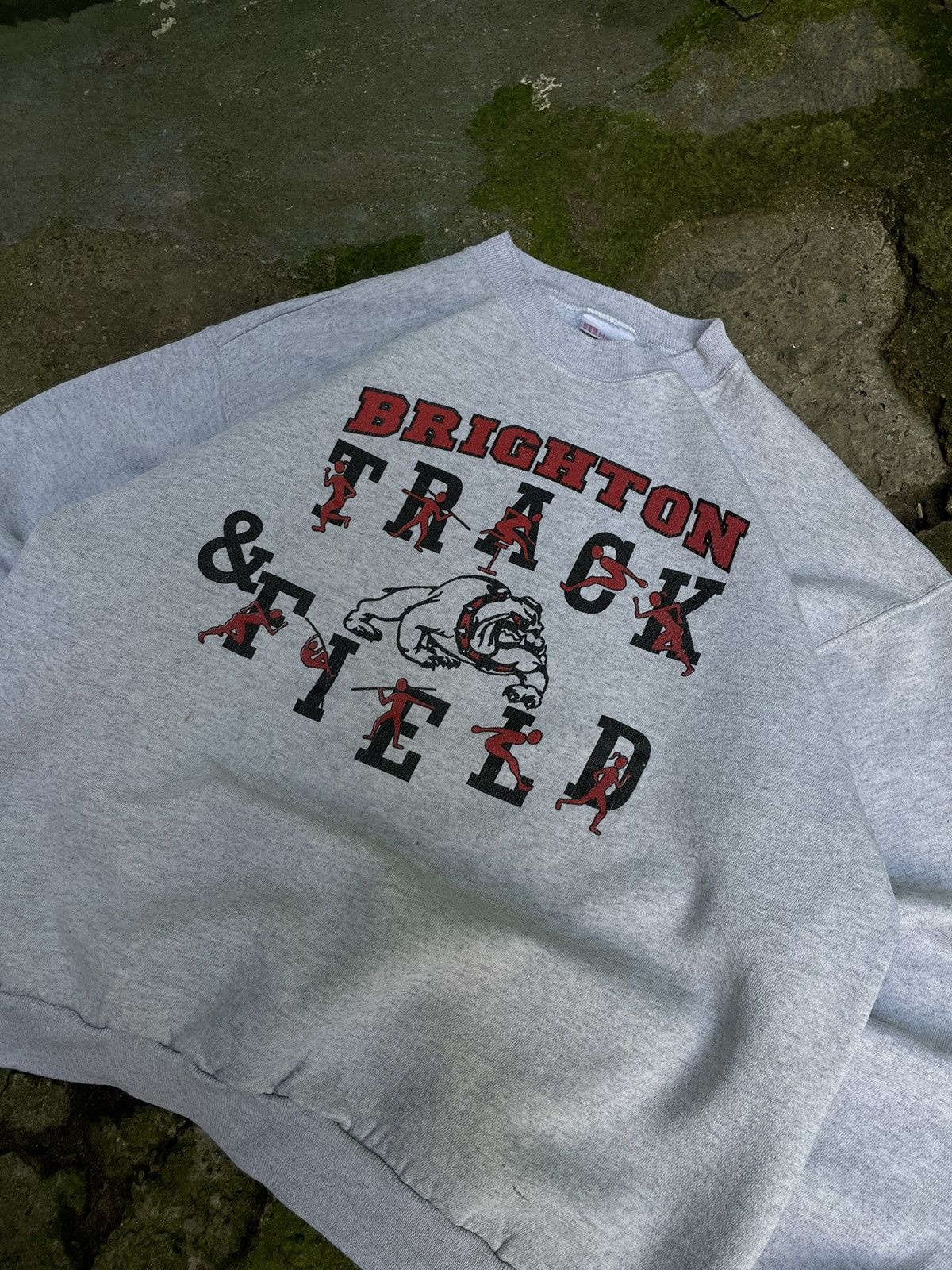 Hanes Vintage 90’s Hanes Brighton Track & Field Sweatshirt Box Fit Size US M / EU 48-50 / 2 - 5 Thumbnail