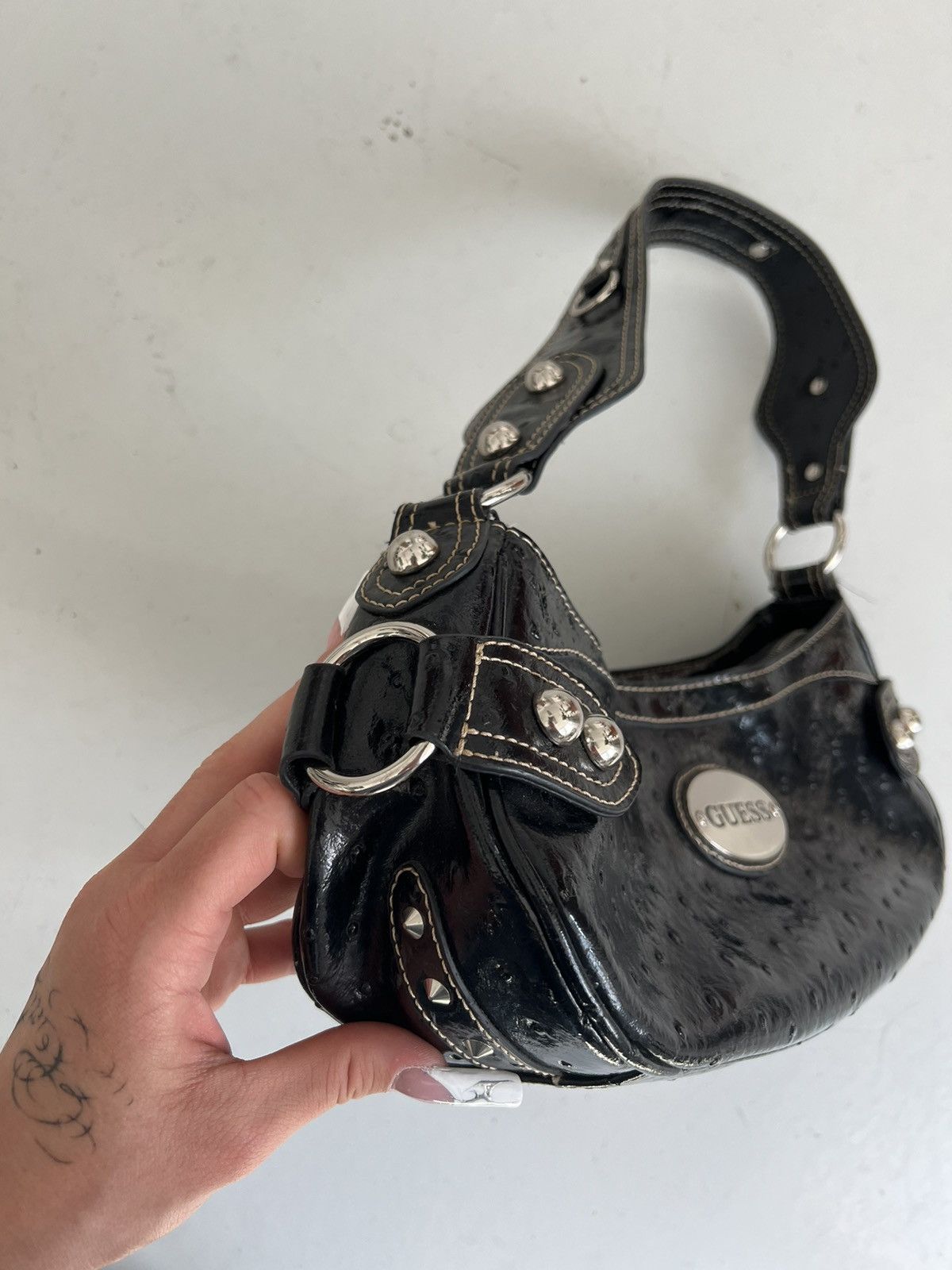 Guess × Vintage Guess vintage buckle bag baguette y2k Size ONE SIZE - 3 Thumbnail