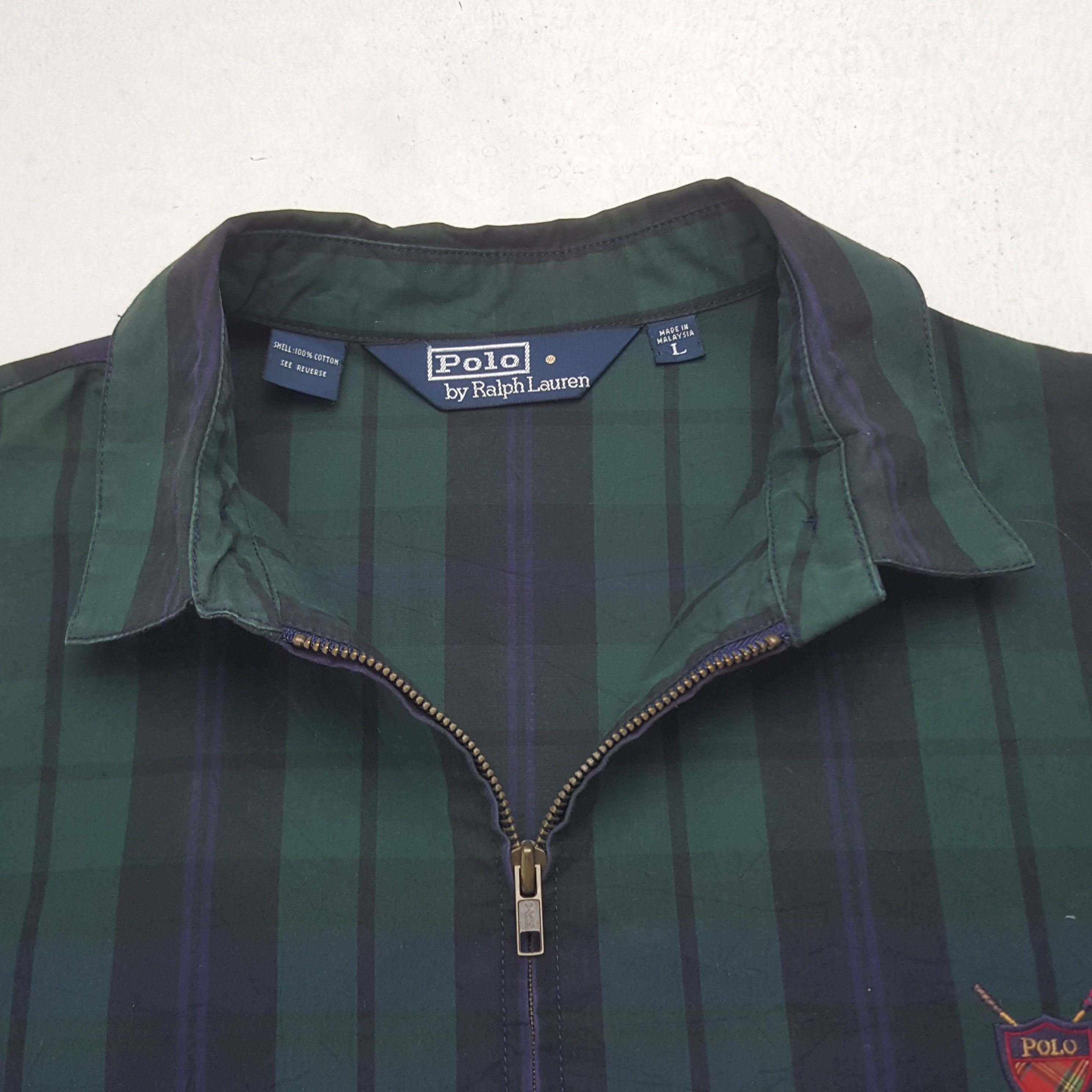 Polo Ralph Lauren Vintage Polo by Ralph Lauren Black Watch Zipper Jacket Size US L / EU 52-54 / 3 - 4 Thumbnail
