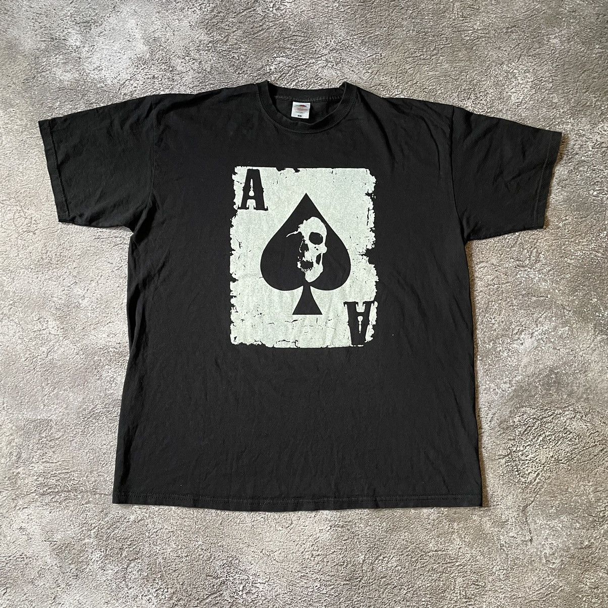 Vintage Vintage Y2K Spade Cards Graphic Tee Grunge Skater Worn In XL Size US XL / EU 56 / 4 - 3 Thumbnail