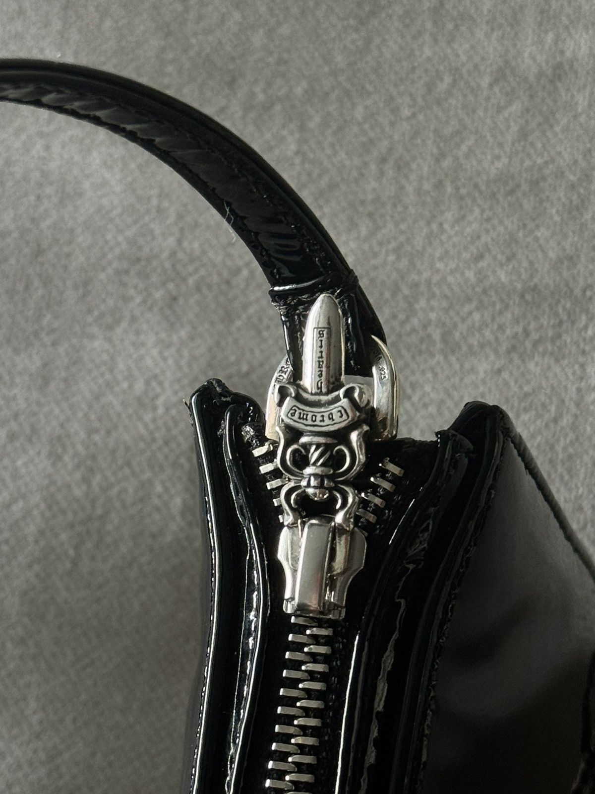 Chrome Hearts The Night Cemetery Leather Crosspatch Bag