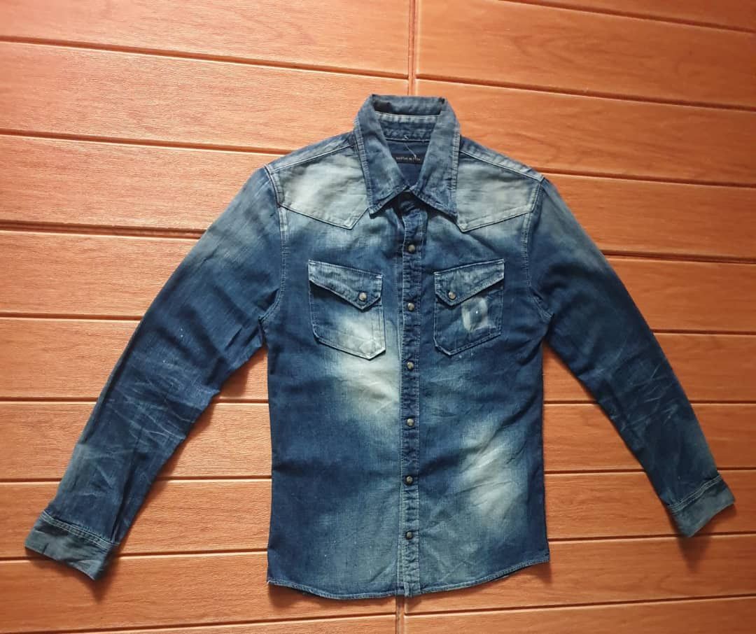 GOSTAR DE FUGA 💥Gostar de Fuga distressed Japanese style Western Shirt Size US S / EU 44-46 / 1 - 6 Thumbnail