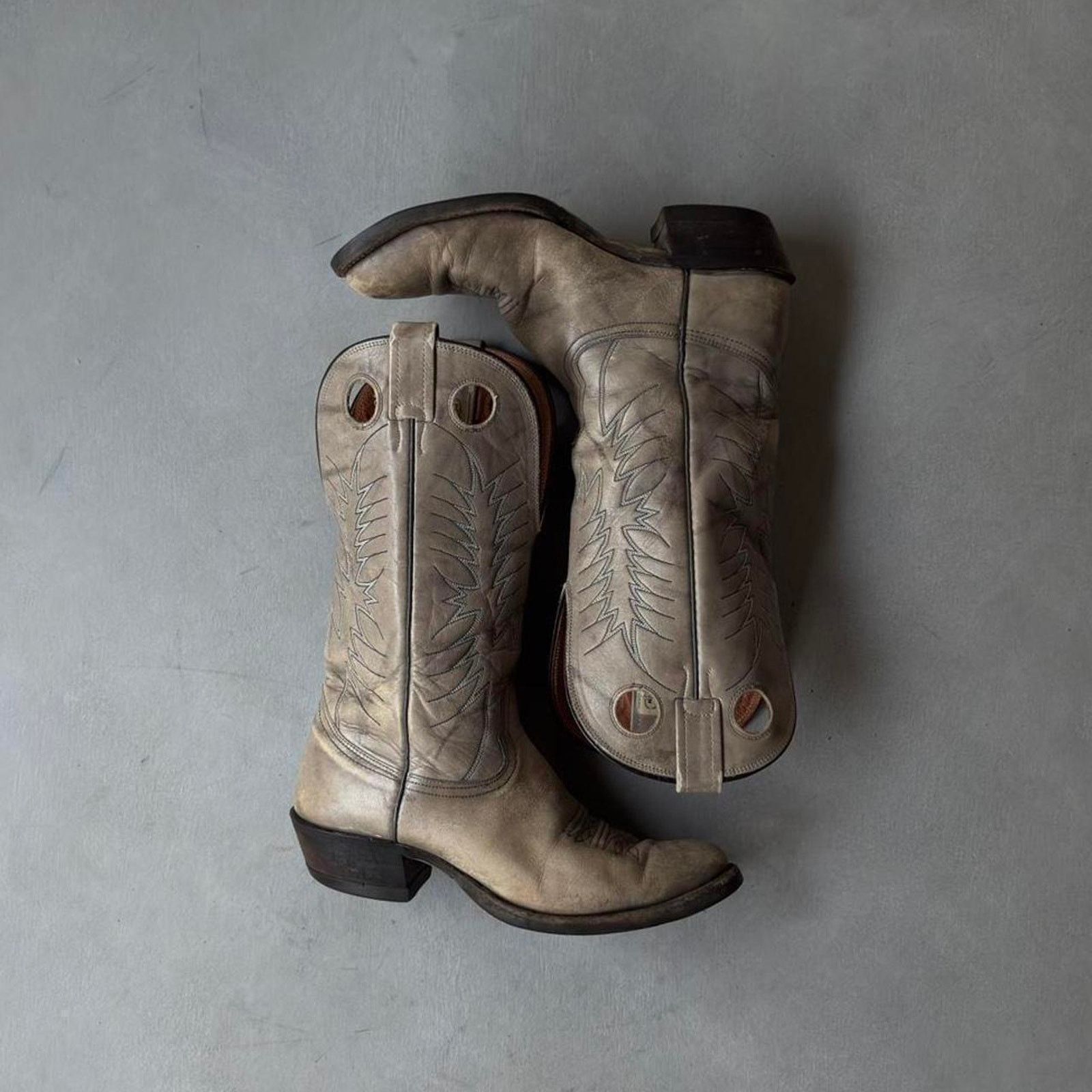Nocona Boots Vintage Nocona Western Cowboy Boots Roper Rodeo Size US 9 / EU 42 - 1 Thumbnail