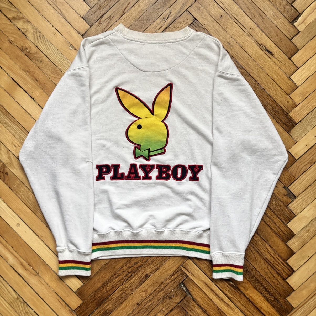 Hysteric Glamour × Playboy Last Drop‼️ Vintage 90’s Japanese Playboy Sweatshirt Rasta Size US L / EU 52-54 / 3 - 1 Thumbnail