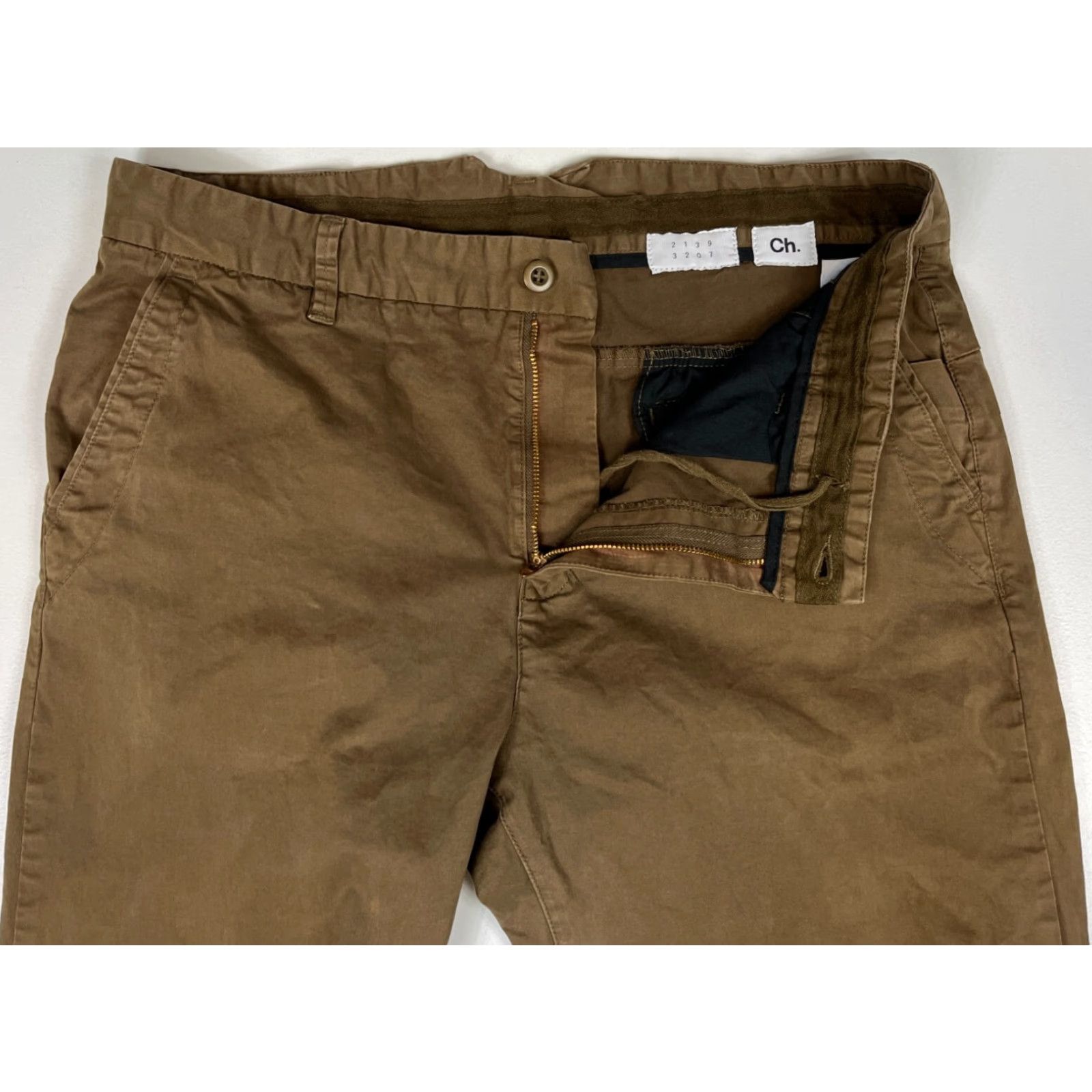 Carolina Herrera Carolina Herrera Pants Chino Men Khaki Brown Stretch 36 Regular 33 Inseam Straight Front Pockets City Preppy Size US 36 / EU 52 - 4 Thumbnail