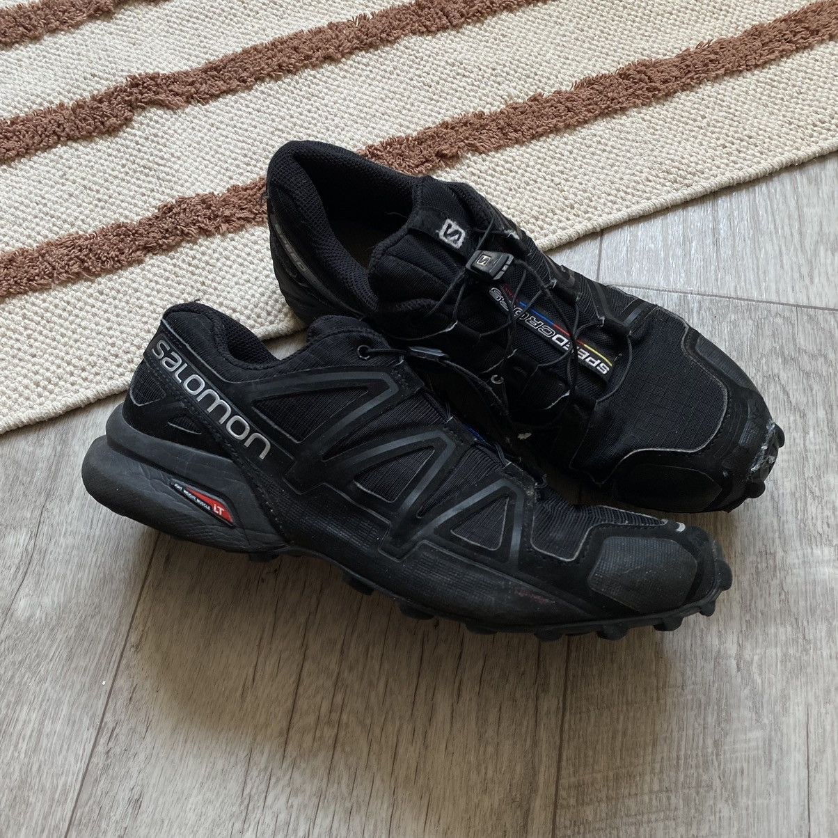 Salomon SALOMON SPEED CROSS 4 TOTAL BLACK SHOES Size US 7 / EU 40 - 1 Thumbnail