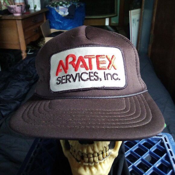 Other DS Vintage Aratex Services Rope Patch Snap Trucker Hat Cap Size ONE SIZE - 1 Thumbnail