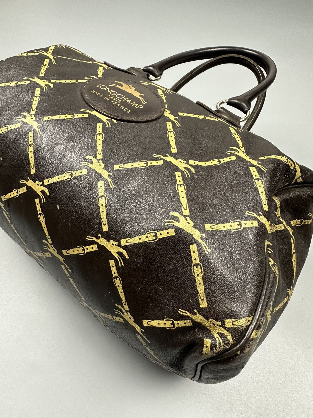 Leather × Longchamp × Vintage Vintage Longchamp Mini Boston Leather Handbags Size ONE SIZE - 13 Thumbnail