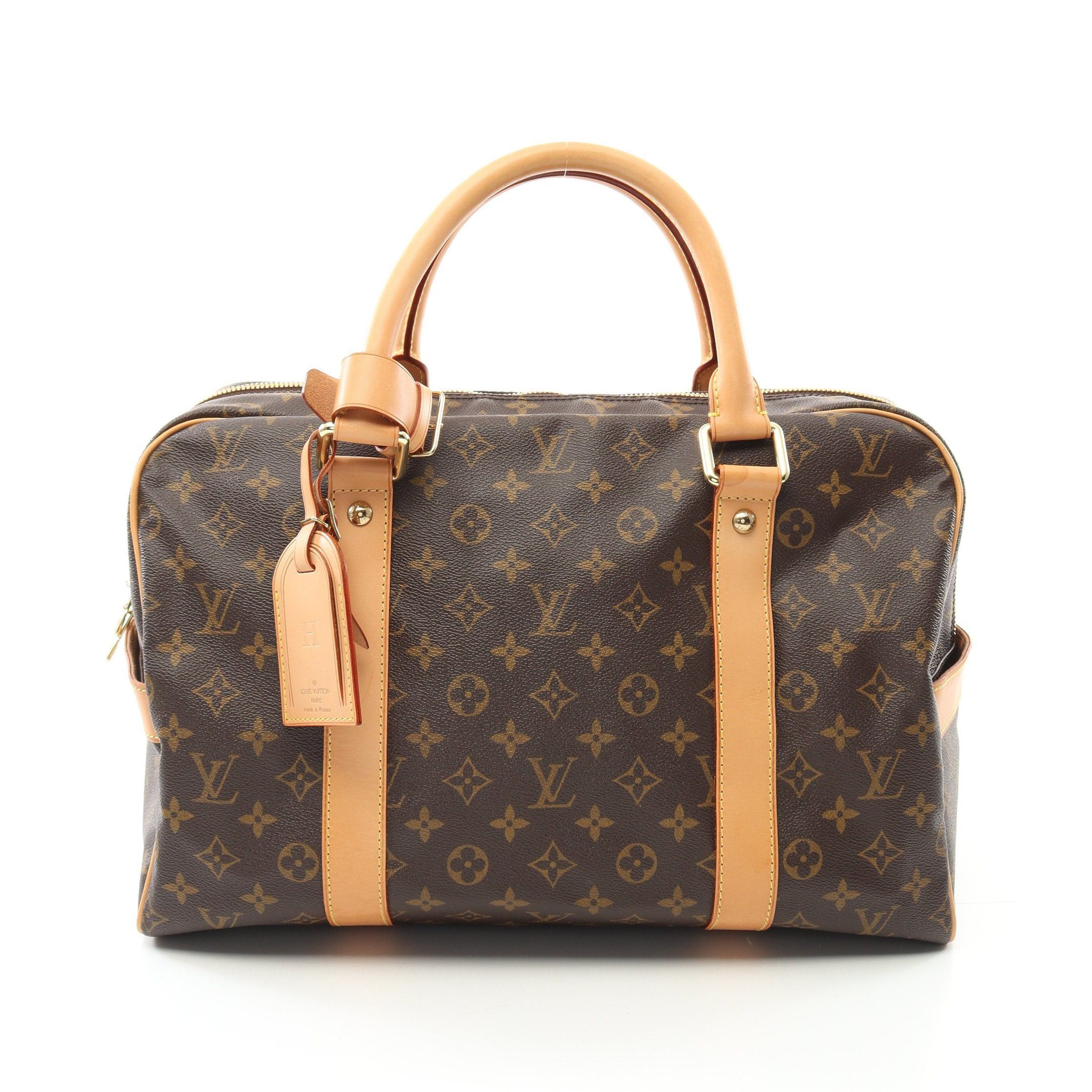 Louis Vuitton Louis Vuitton Carryall Monogram Boston Bag Leather Brown Size ONE SIZE - 1 Thumbnail
