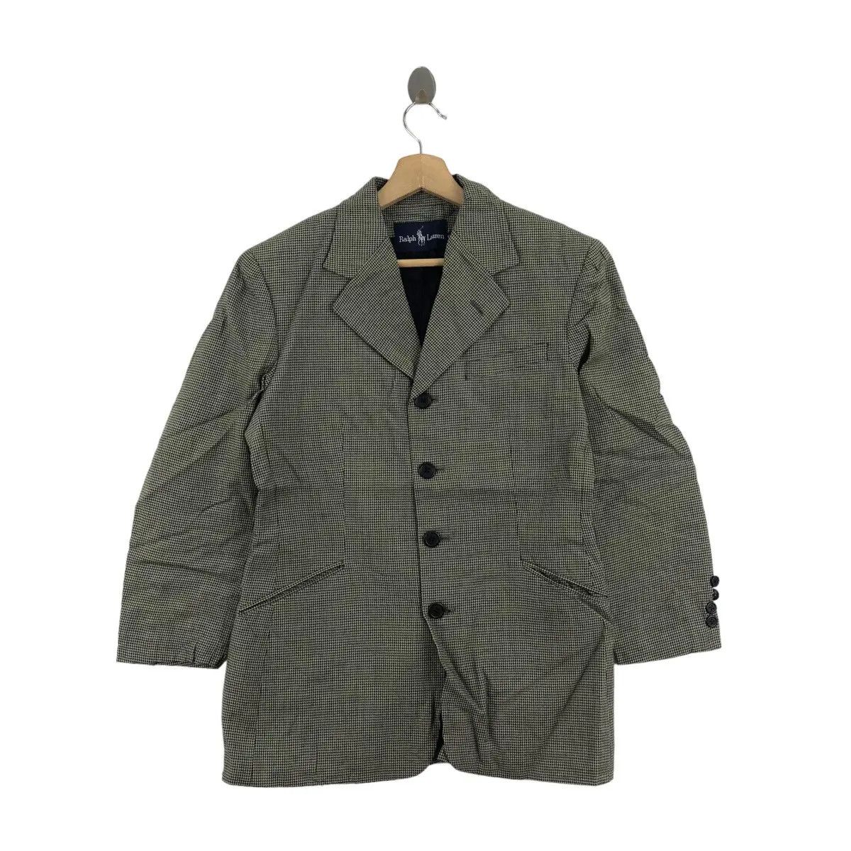 Polo Ralph Lauren Vintage RALPH LAUREN Houndstooth 4 Button Blazer Sport Coat Size US S / EU 44-46 / 1 - 1 Thumbnail