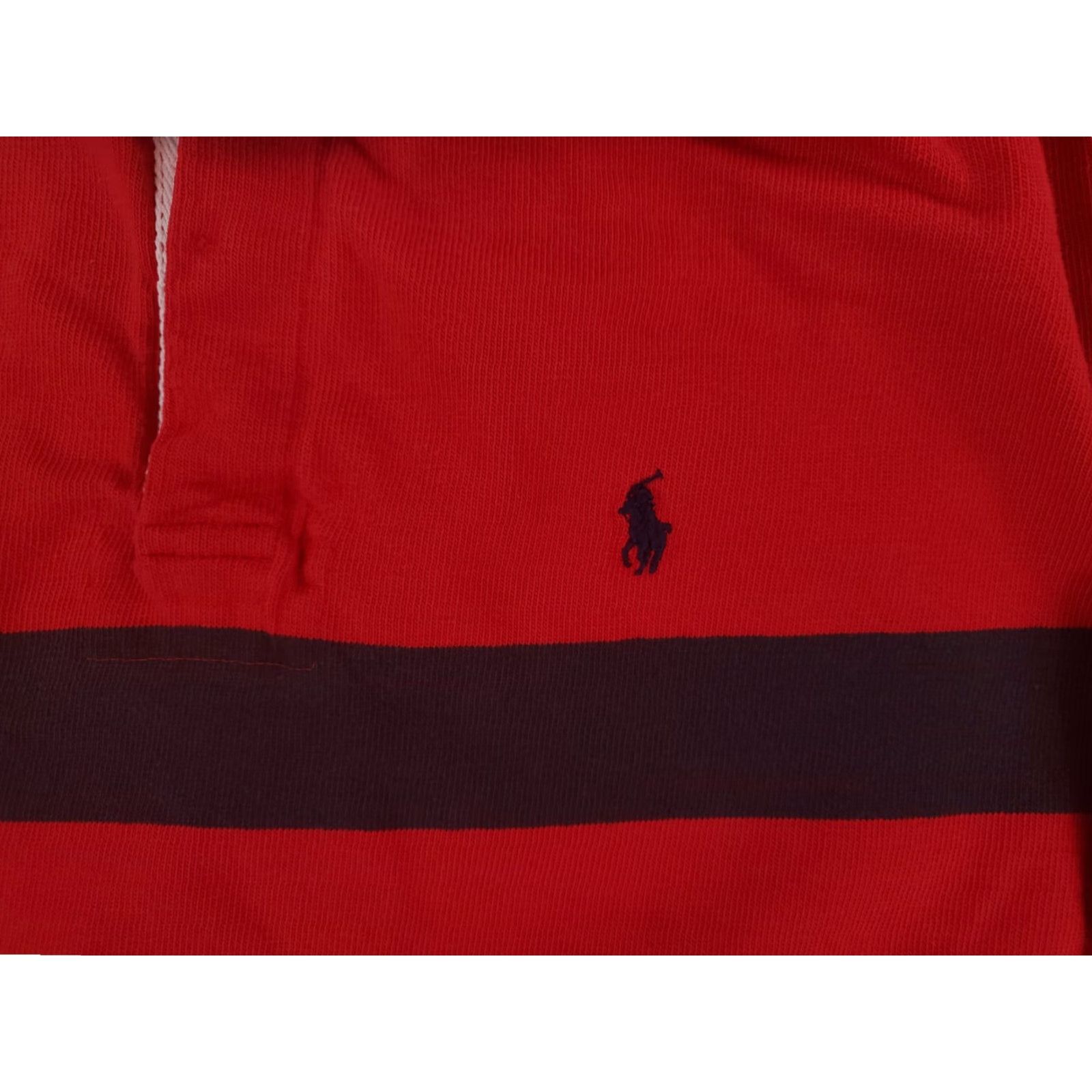 Polo Ralph Lauren VINTAGE Polo Ralph Lauren Rugby Shirt Red Black Long Sleeve Made USA Mens L Shirt Size US L / EU 52-54 / 3 - 2 Thumbnail
