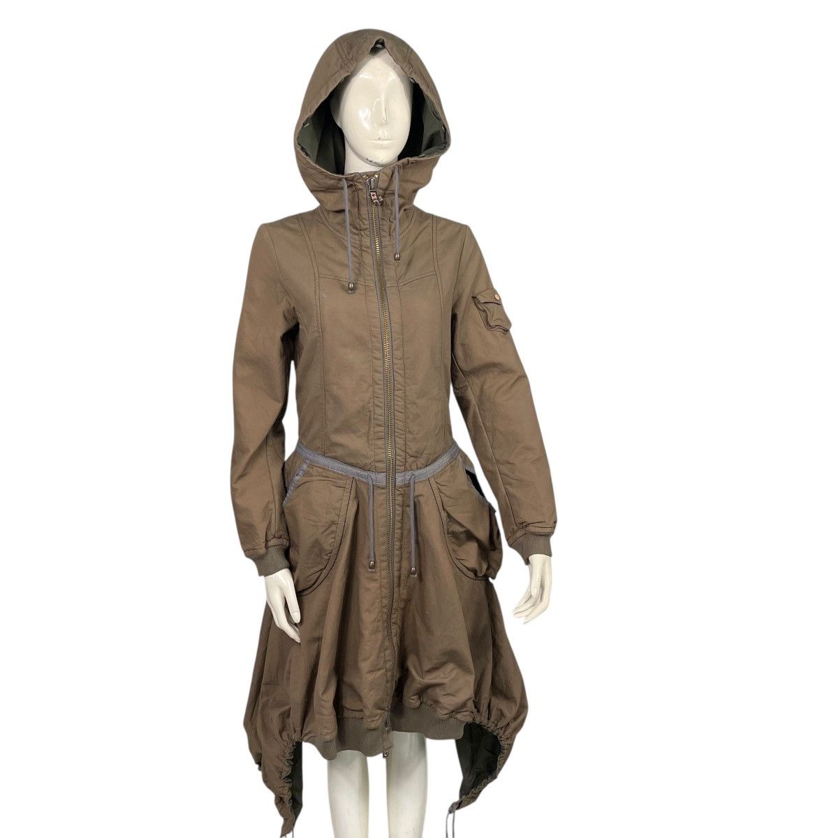 Marithe + Francois Girbaud Marithe Francoise Girbaud Parachute Bondage Hooded Parka Size S / US 4 / IT 40 - 3 Thumbnail